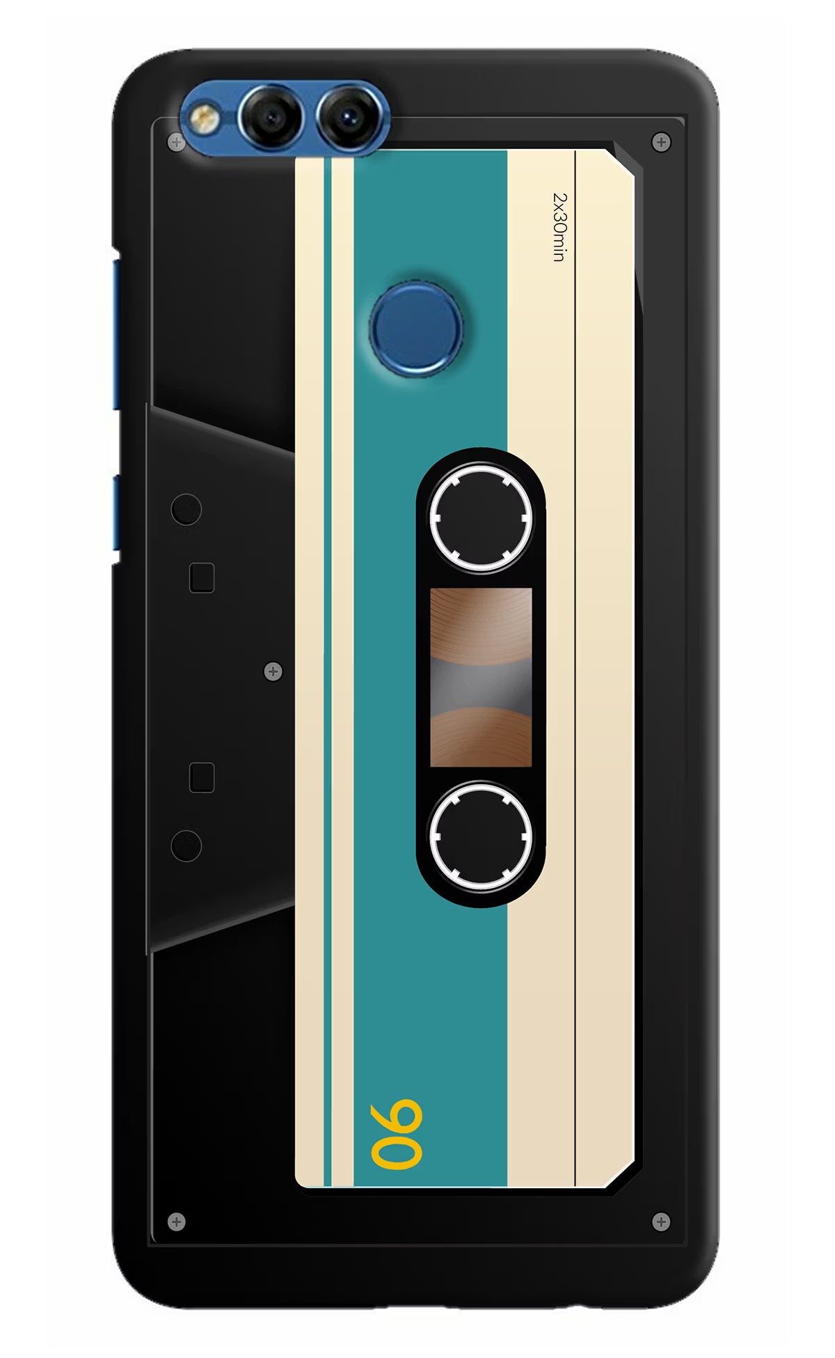 Cassette Honor 7X Back Cover - Cassette Honor 7X Hard Case Back Cover by Casekaro Cassette Honor 7X Hard Case Back Cover by Casekaro