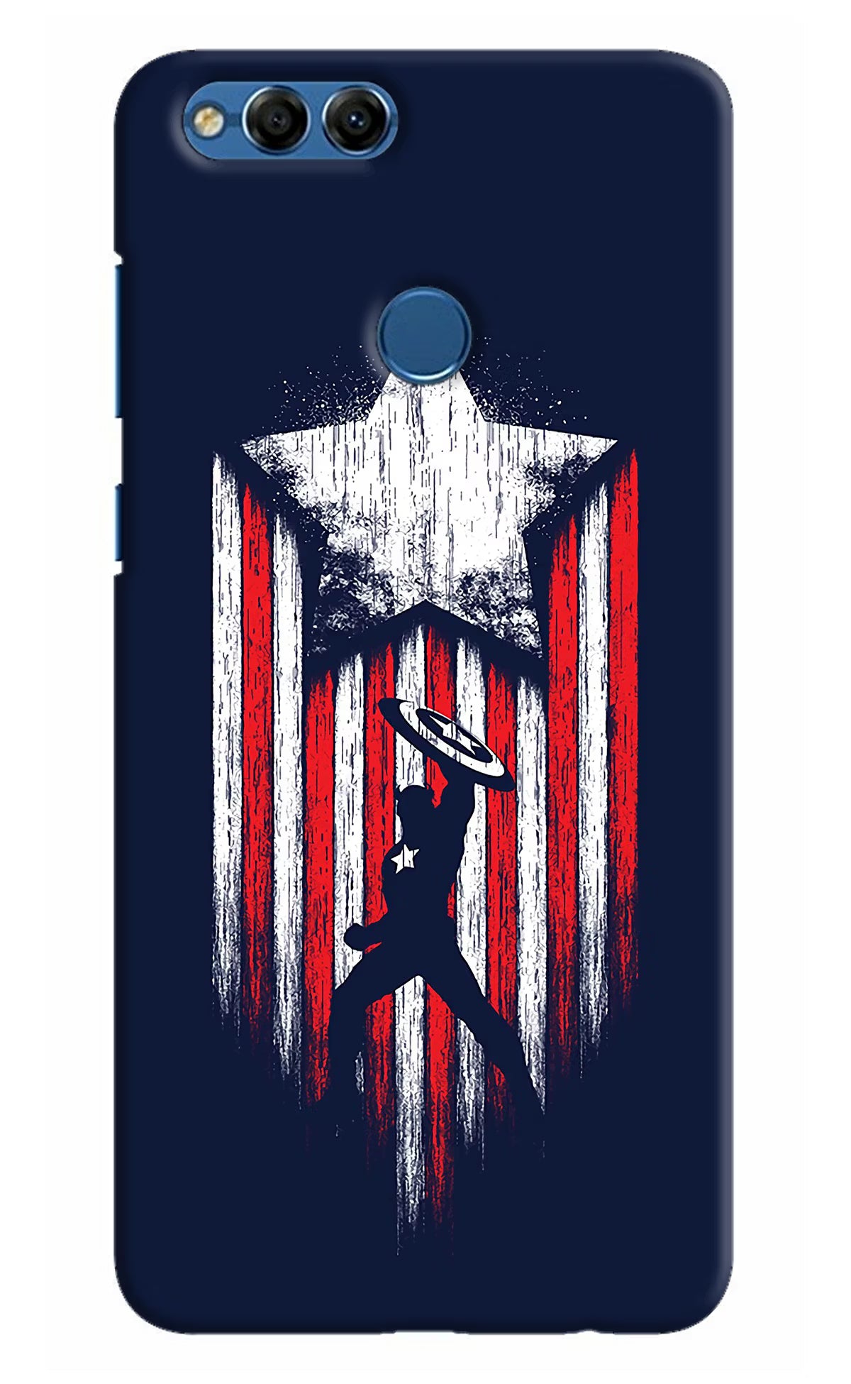 Captain America Marvel Art Honor 7X Back Cover - Captain America Marvel Art Honor 7X Hard Case Back Cover by Casekaro Captain America Marvel Art Honor 7X Hard Case Back Cover by Casekaro