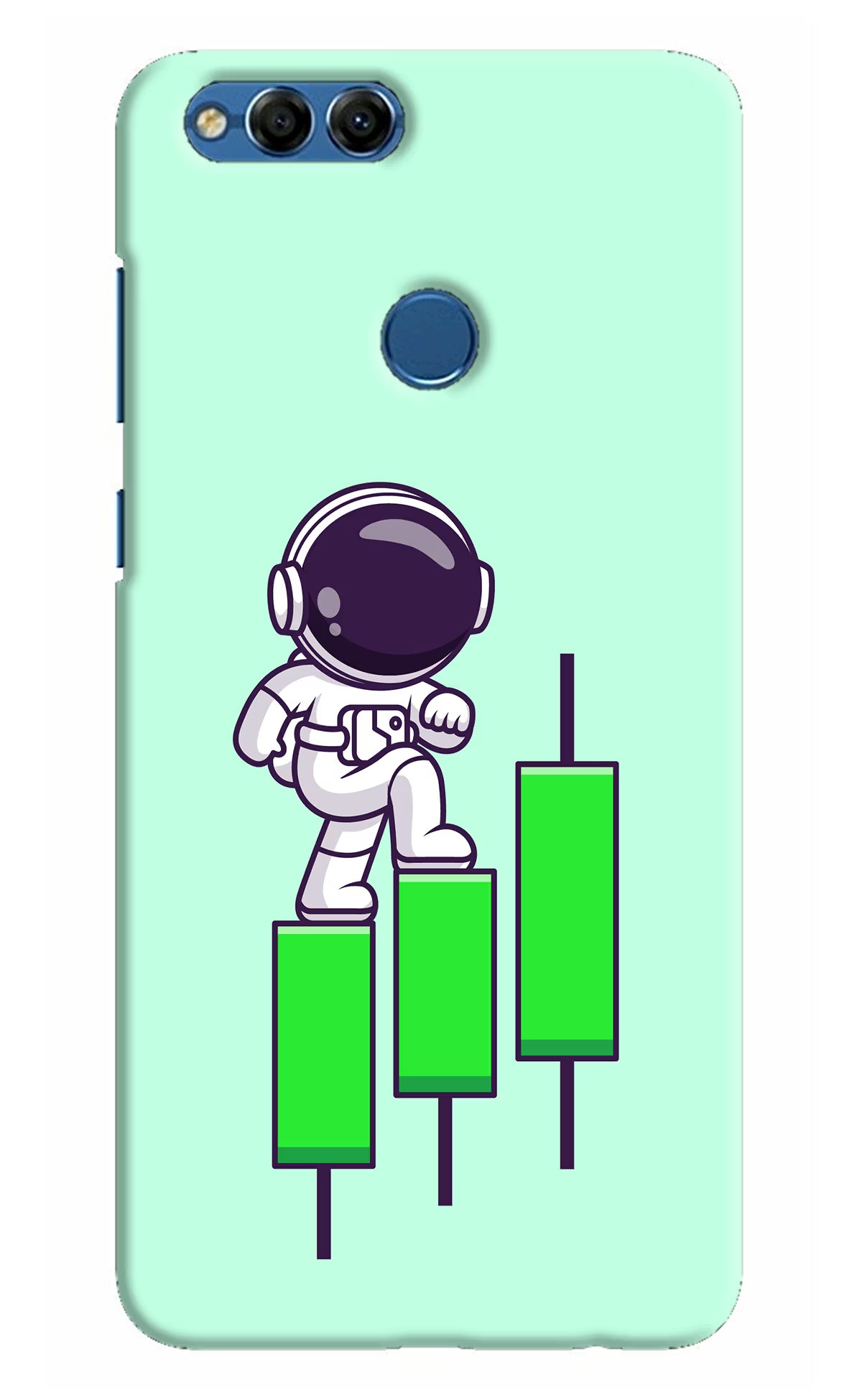 Astronaut Trader Honor 7X Back Cover - Astronaut Trader Honor 7X Hard Case Back Cover by Casekaro Astronaut Trader Honor 7X Hard Case Back Cover by Casekaro