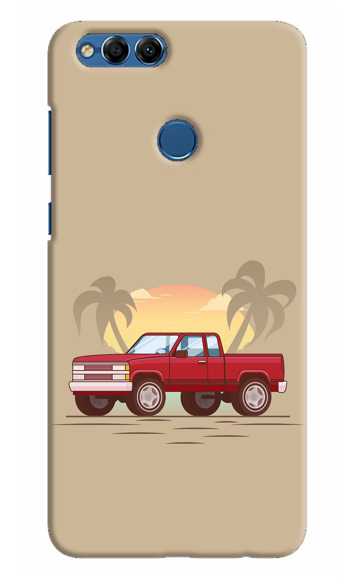 Desert Classic Drive Honor 7X Back Cover - Desert Classic Drive Honor 7X Hard Case Back Cover by Casekaro Desert Classic Drive Honor 7X Hard Case Back Cover by Casekaro
