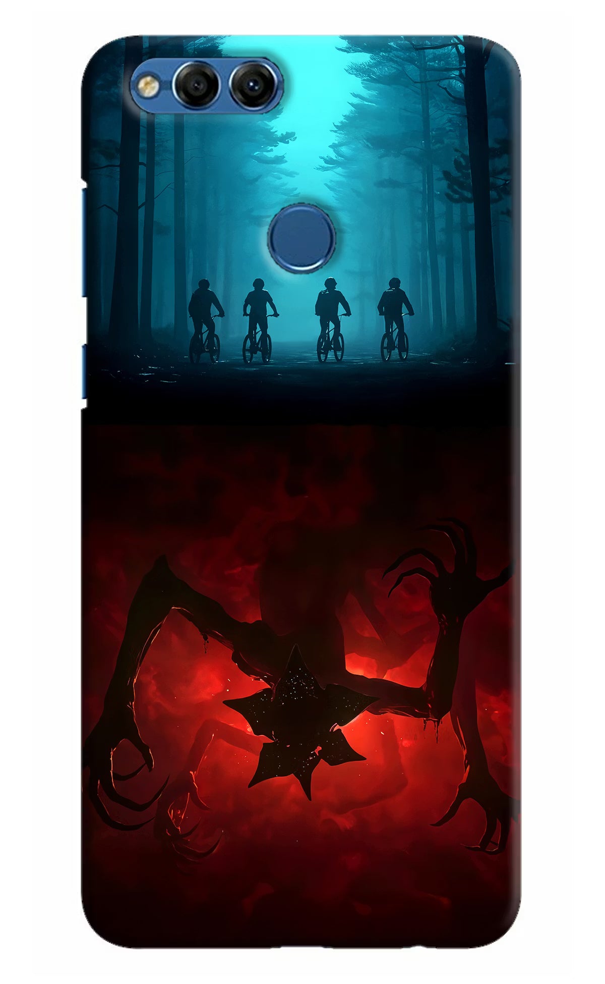 Ordinary Things Downside Up Honor 7X Back Cover - Ordinary Things Downside Up Honor 7X Hard Case Back Cover by Casekaro Ordinary Things Downside Up Honor 7X Hard Case Back Cover by Casekaro