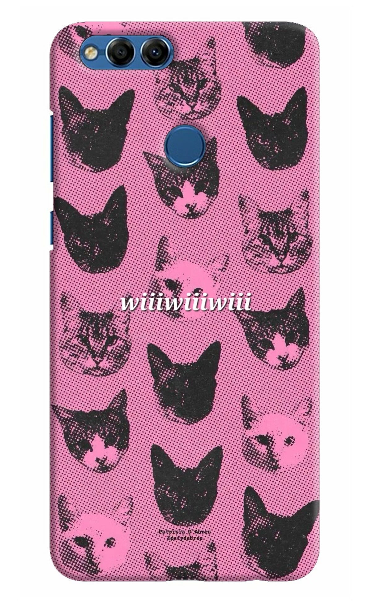 Pink Cats Honor 7X Back Cover - Pink Cats Honor 7X Hard Case Back Cover by Casekaro Pink Cats Honor 7X Hard Case Back Cover by Casekaro