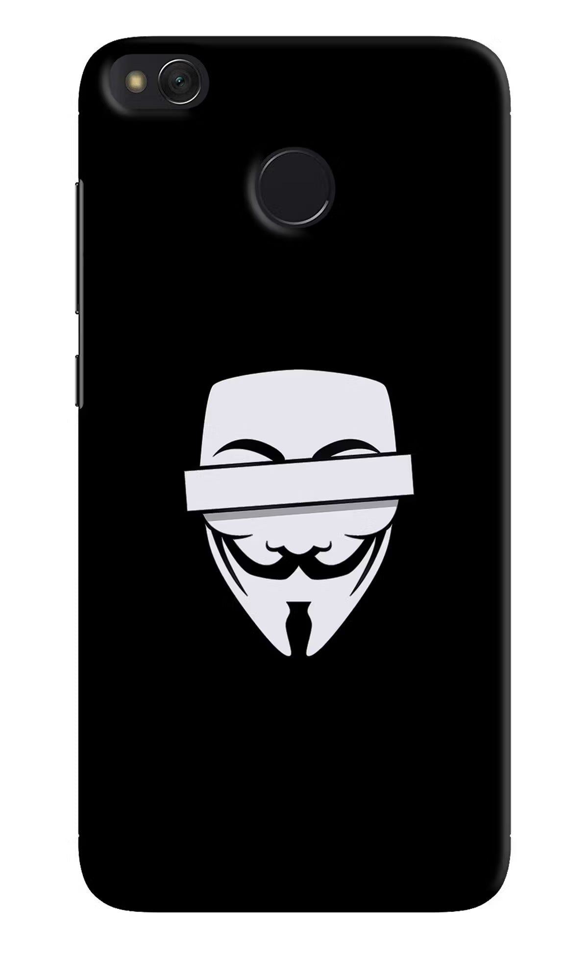Anonymous Face Redmi 4 Back Cover - Anonymous Face Redmi 4 Hard Case Back Cover by Casekaro Anonymous Face Redmi 4 Hard Case Back Cover by Casekaro