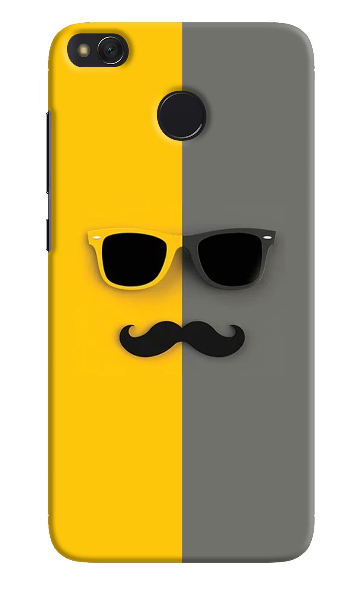 Sunglasses with Mustache Redmi 4 Back Cover - Sunglasses with Mustache Redmi 4 Hard Case Back Cover by Casekaro Sunglasses with Mustache Redmi 4 Hard Case Back Cover by Casekaro