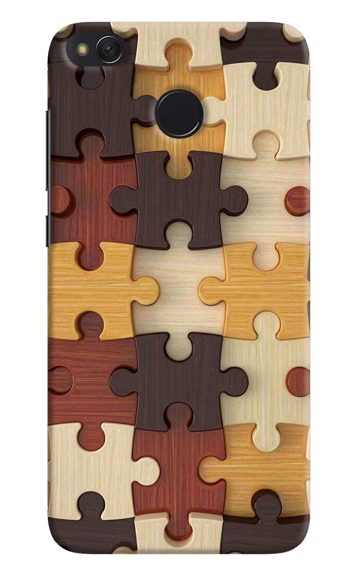 Wooden Puzzle Redmi 4 Back Cover - Wooden Puzzle Redmi 4 Hard Case Back Cover by Casekaro Wooden Puzzle Redmi 4 Hard Case Back Cover by Casekaro