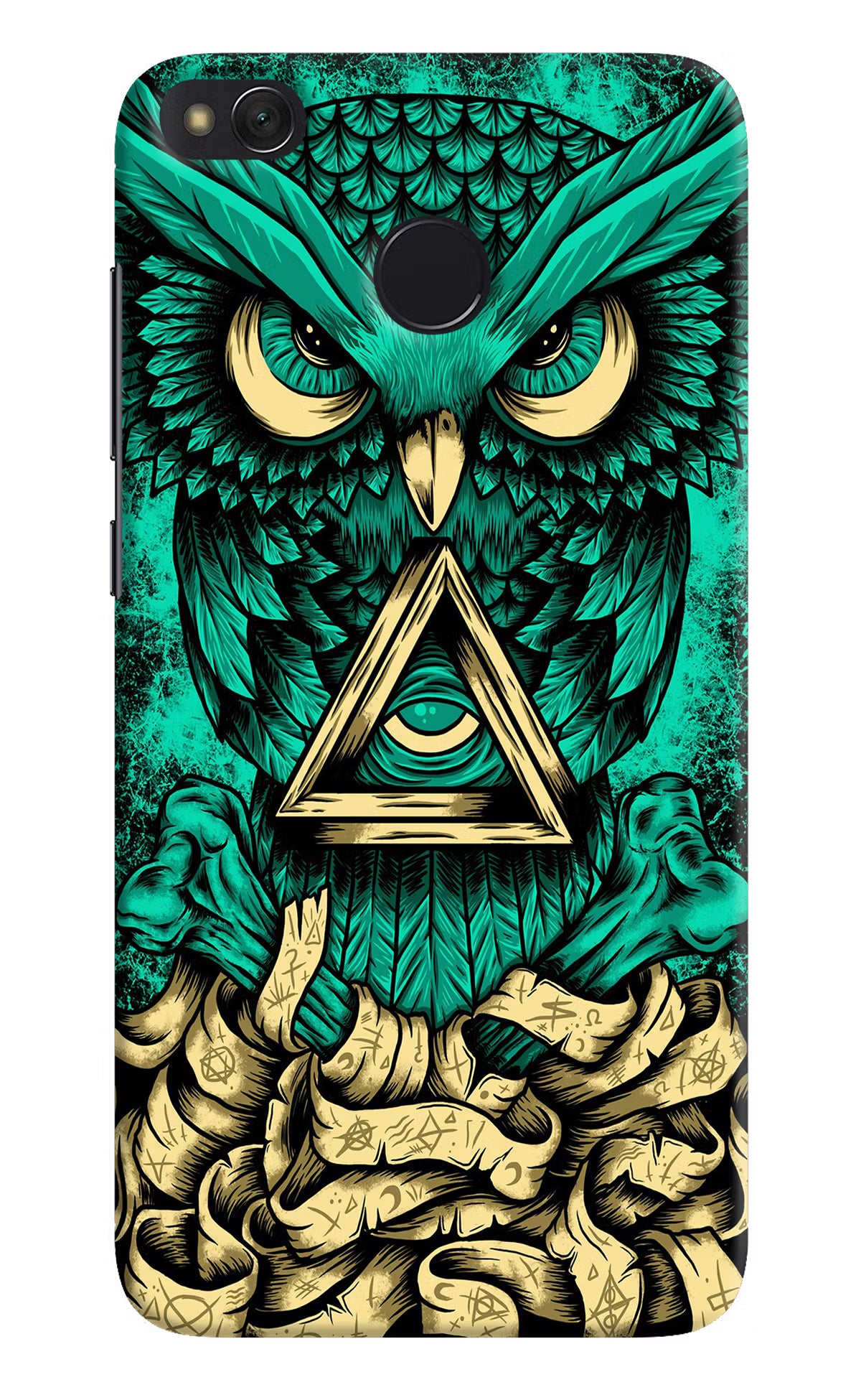Green Owl Redmi 4 Back Cover - Green Owl Redmi 4 Hard Case Back Cover by Casekaro Green Owl Redmi 4 Hard Case Back Cover by Casekaro