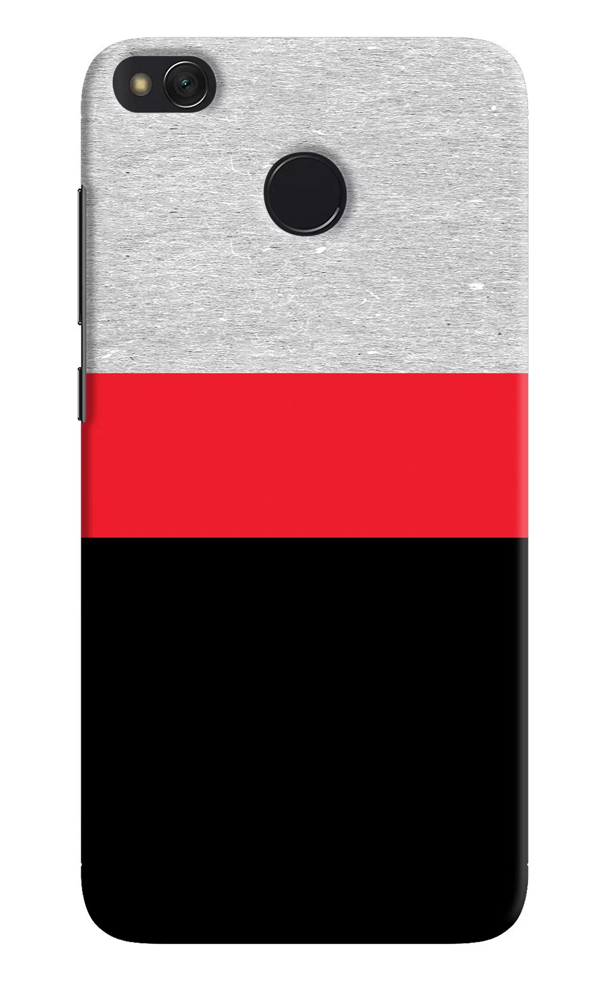 Tri Color Pattern Redmi 4 Back Cover - Tri Color Pattern Redmi 4 Hard Case Back Cover by Casekaro Tri Color Pattern Redmi 4 Hard Case Back Cover by Casekaro