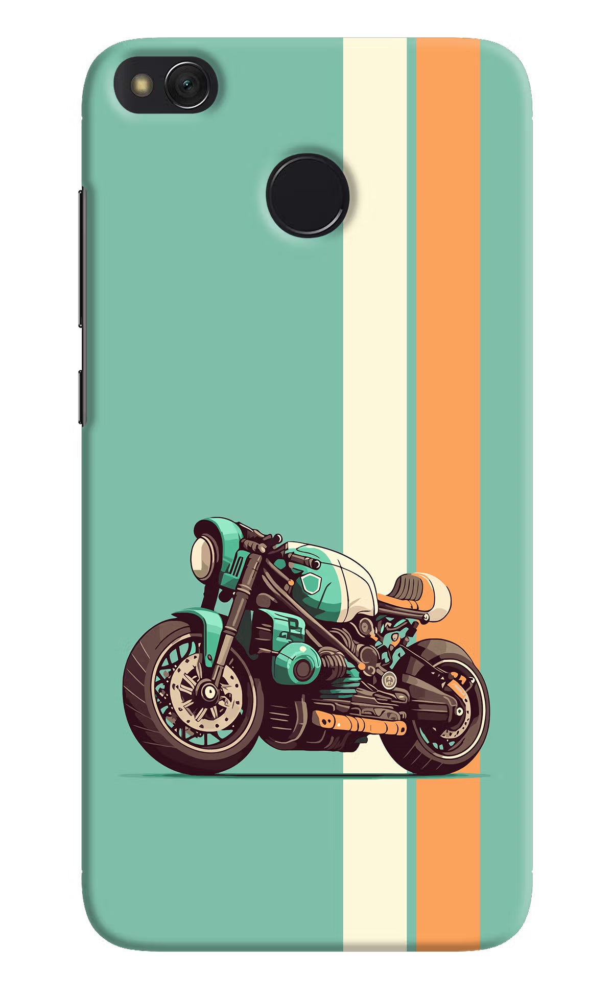 Striped Moto Drift Redmi 4 Back Cover - Striped Moto Drift Redmi 4 Hard Case Back Cover by Casekaro Striped Moto Drift Redmi 4 Hard Case Back Cover by Casekaro
