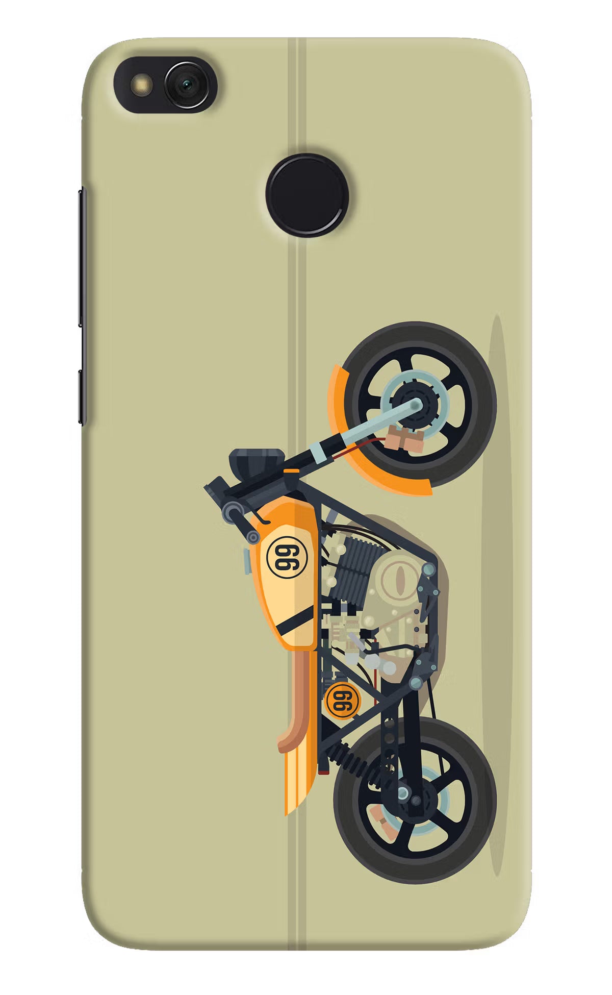 Vertical Speedster Redmi 4 Back Cover - Vertical Speedster Redmi 4 Hard Case Back Cover by Casekaro Vertical Speedster Redmi 4 Hard Case Back Cover by Casekaro