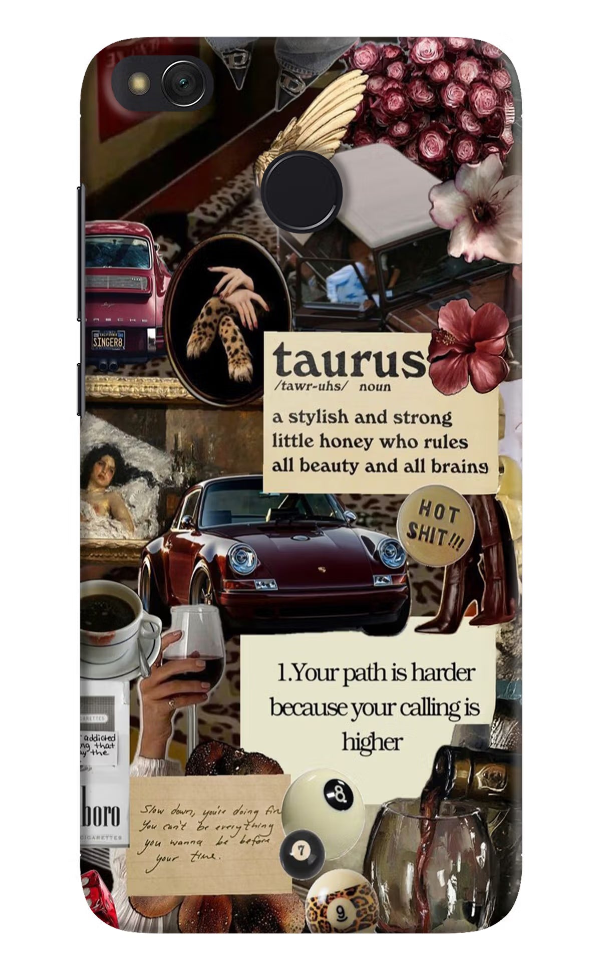 Taurus Zodiac Redmi 4 Back Cover - Taurus Zodiac Redmi 4 Hard Case Back Cover by Casekaro Taurus Zodiac Redmi 4 Hard Case Back Cover by Casekaro