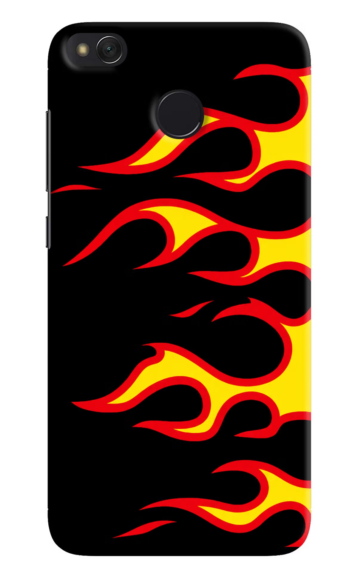 Side Sweep Flames Redmi 4 Back Cover - Side Sweep Flames Redmi 4 Hard Case Back Cover by Casekaro Side Sweep Flames Redmi 4 Hard Case Back Cover by Casekaro