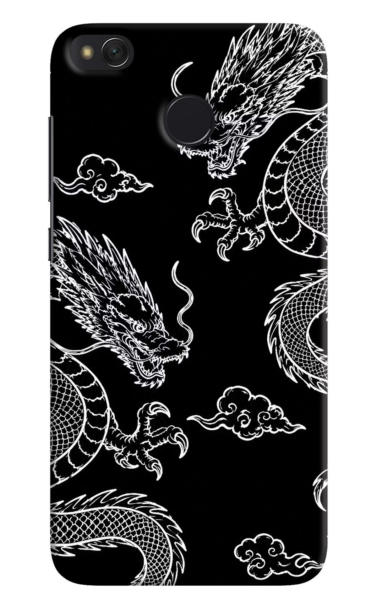 Twin Dragons Redmi 4 Back Cover - Twin Dragons Redmi 4 Hard Case Back Cover by Casekaro Twin Dragons Redmi 4 Hard Case Back Cover by Casekaro