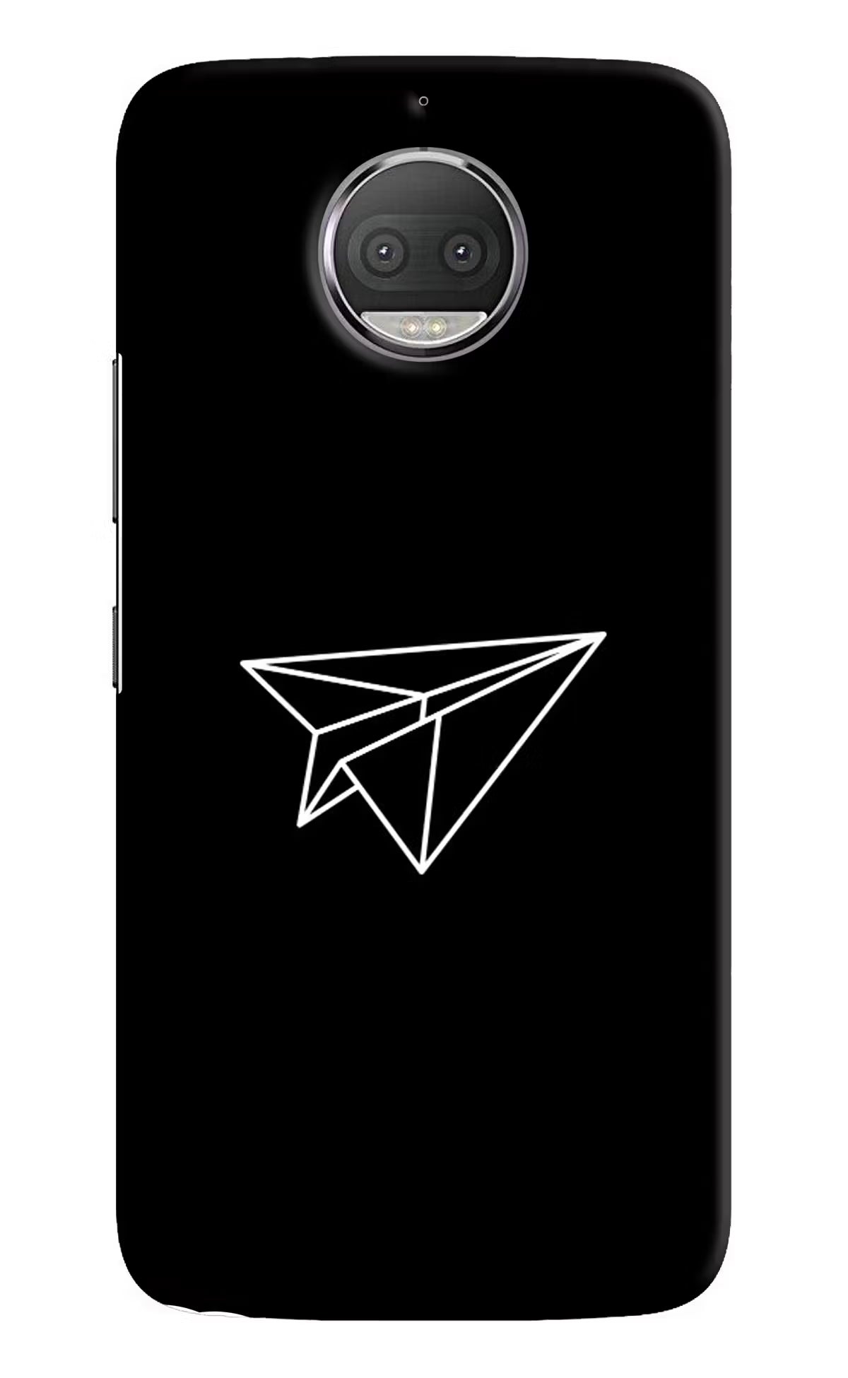 Paper Plane White Moto G5S plus Back Cover - Paper Plane White Moto G5S plus Hard Case Back Cover by Casekaro Paper Plane White Moto G5S plus Hard Case Back Cover by Casekaro