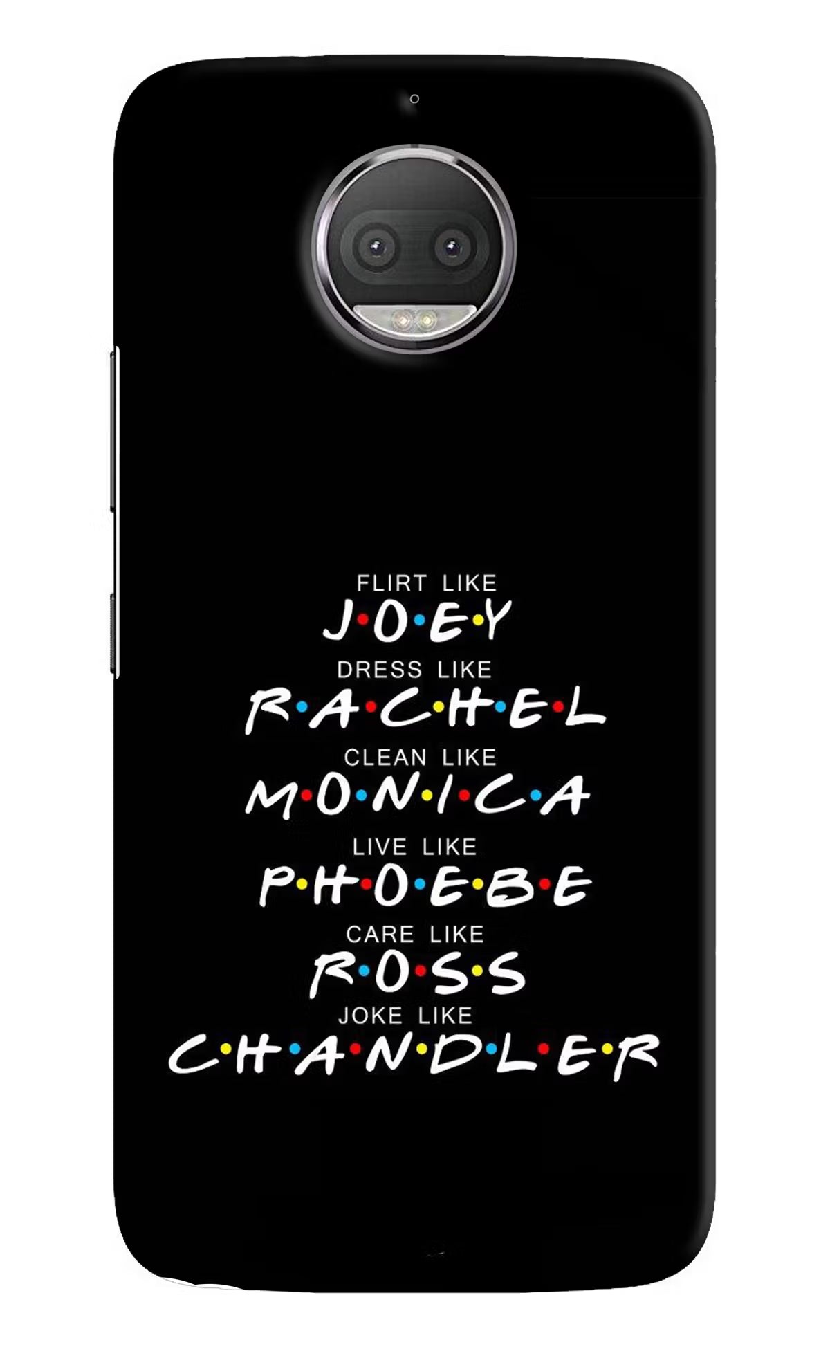 FRIENDS Character Moto G5S plus Back Cover - FRIENDS Character Moto G5S plus Hard Case Back Cover by Casekaro FRIENDS Character Moto G5S plus Hard Case Back Cover by Casekaro