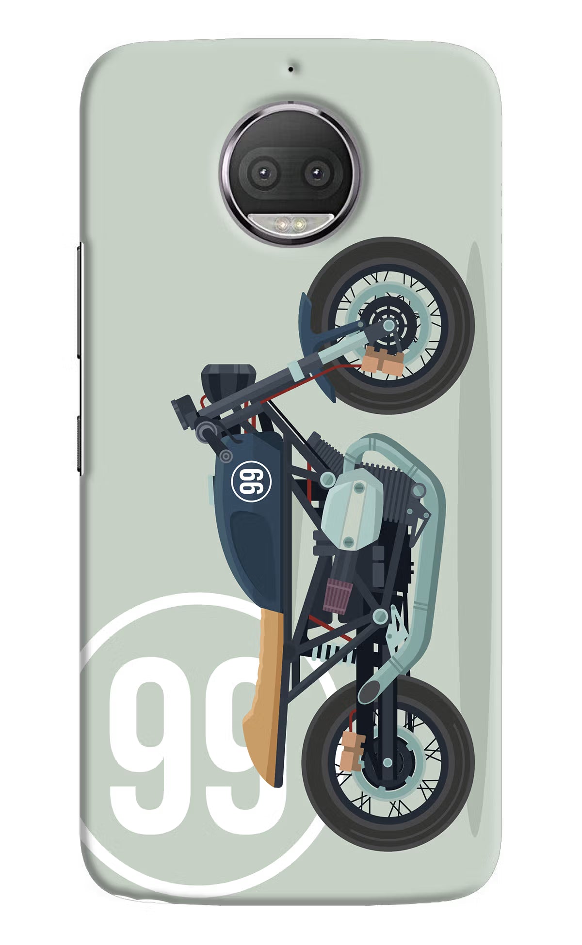 Classic Cafe Racer 99 Moto G5S plus Back Cover - Classic Cafe Racer 99 Moto G5S plus Hard Case Back Cover by Casekaro Classic Cafe Racer 99 Moto G5S plus Hard Case Back Cover by Casekaro