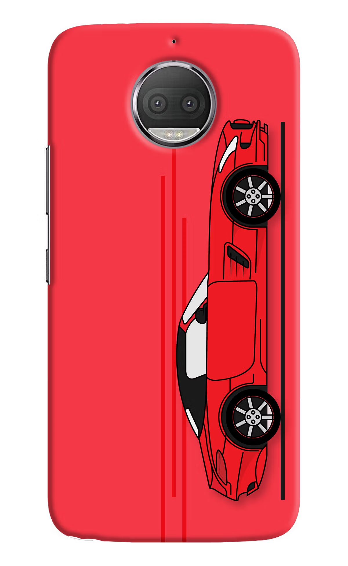 Red Velocity Moto G5S plus Back Cover - Red Velocity Moto G5S plus Hard Case Back Cover by Casekaro Red Velocity Moto G5S plus Hard Case Back Cover by Casekaro