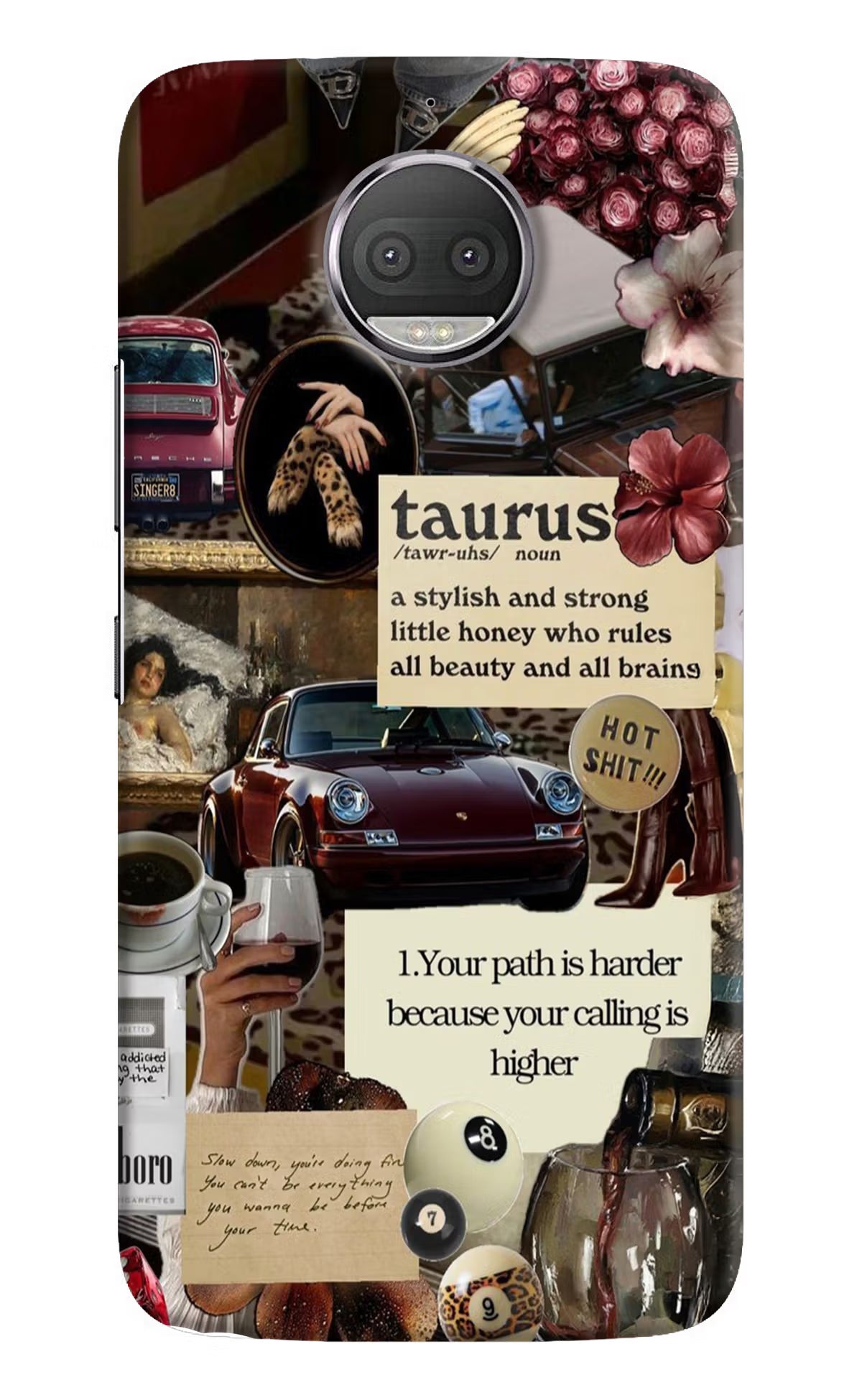 Taurus Zodiac Moto G5S plus Back Cover - Taurus Zodiac Moto G5S plus Hard Case Back Cover by Casekaro Taurus Zodiac Moto G5S plus Hard Case Back Cover by Casekaro
