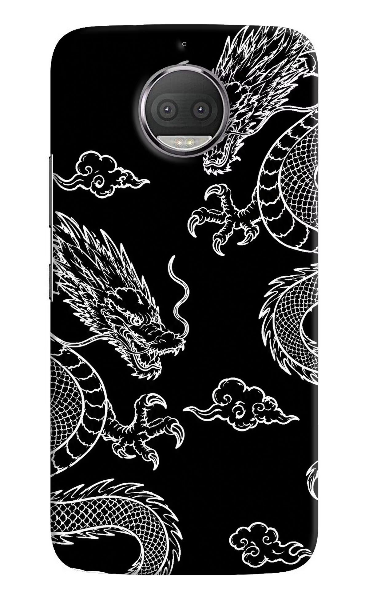 Twin Dragons Moto G5S plus Back Cover - Twin Dragons Moto G5S plus Hard Case Back Cover by Casekaro Twin Dragons Moto G5S plus Hard Case Back Cover by Casekaro