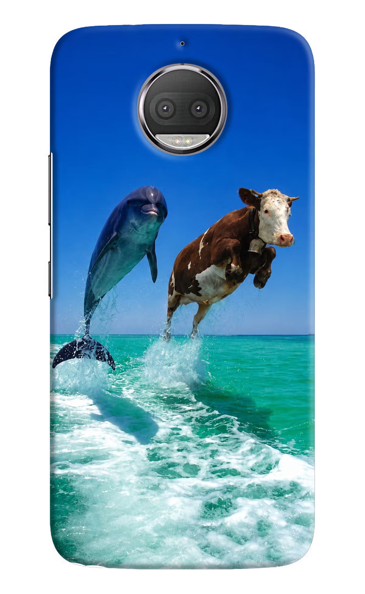 Dolphin vs Cow Moto G5S plus Back Cover - Dolphin vs Cow Moto G5S plus Back Cover Dolphin vs Cow Moto G5S plus Back Cover