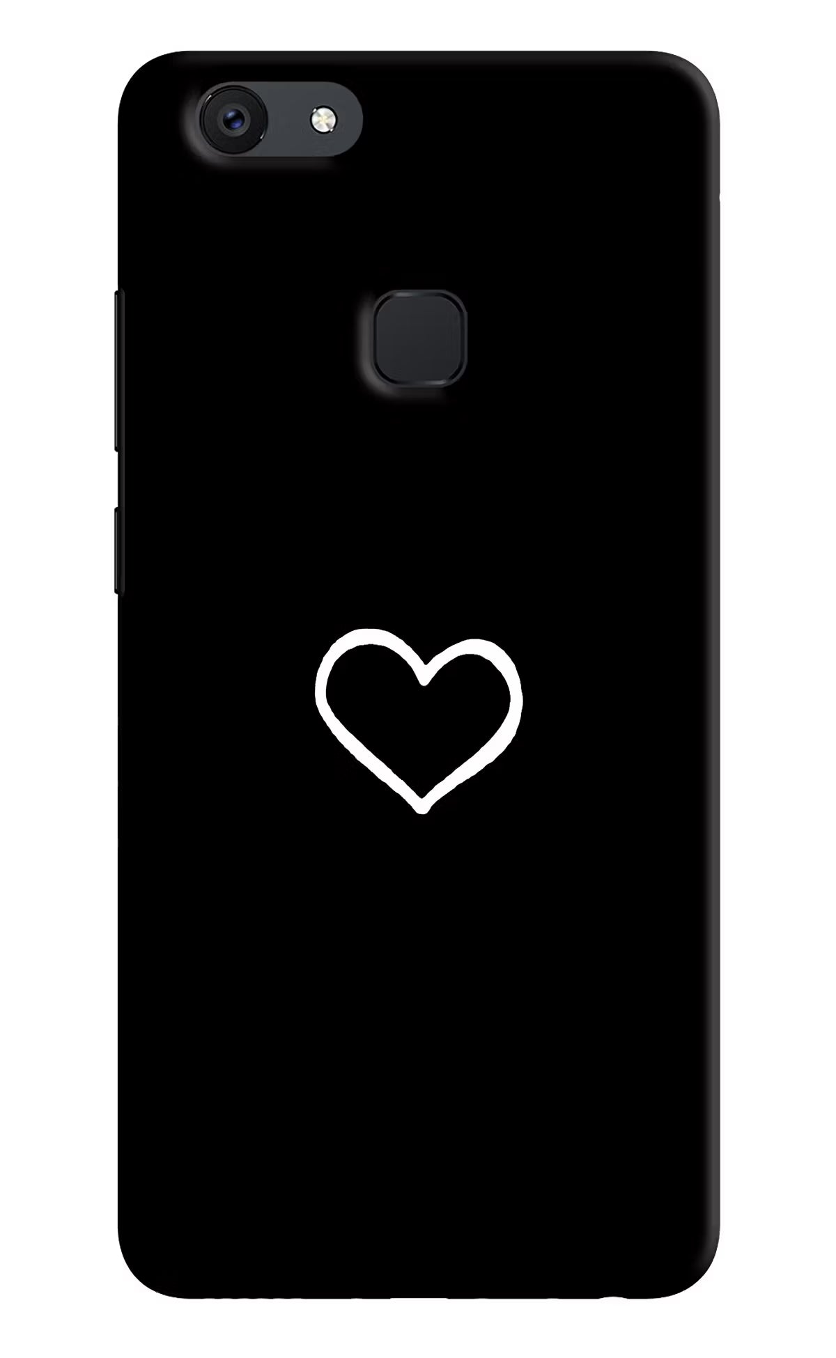 Heart Vivo V7 plus Back Cover - Heart Vivo V7 plus Hard Case Back Cover by Casekaro Heart Vivo V7 plus Hard Case Back Cover by Casekaro