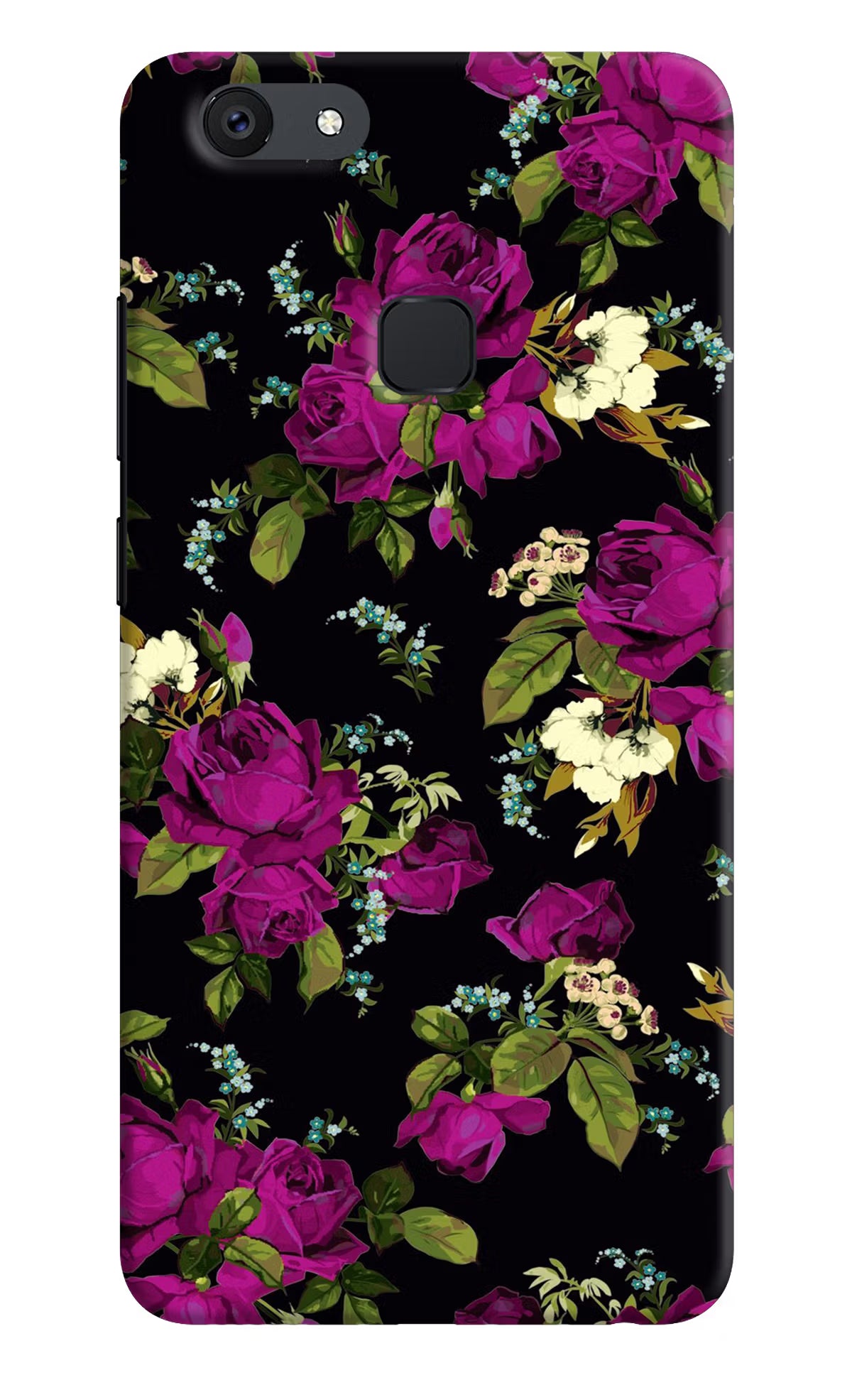 Flowers Vivo V7 plus Back Cover - Flowers Vivo V7 plus Hard Case Back Cover by Casekaro Flowers Vivo V7 plus Hard Case Back Cover by Casekaro