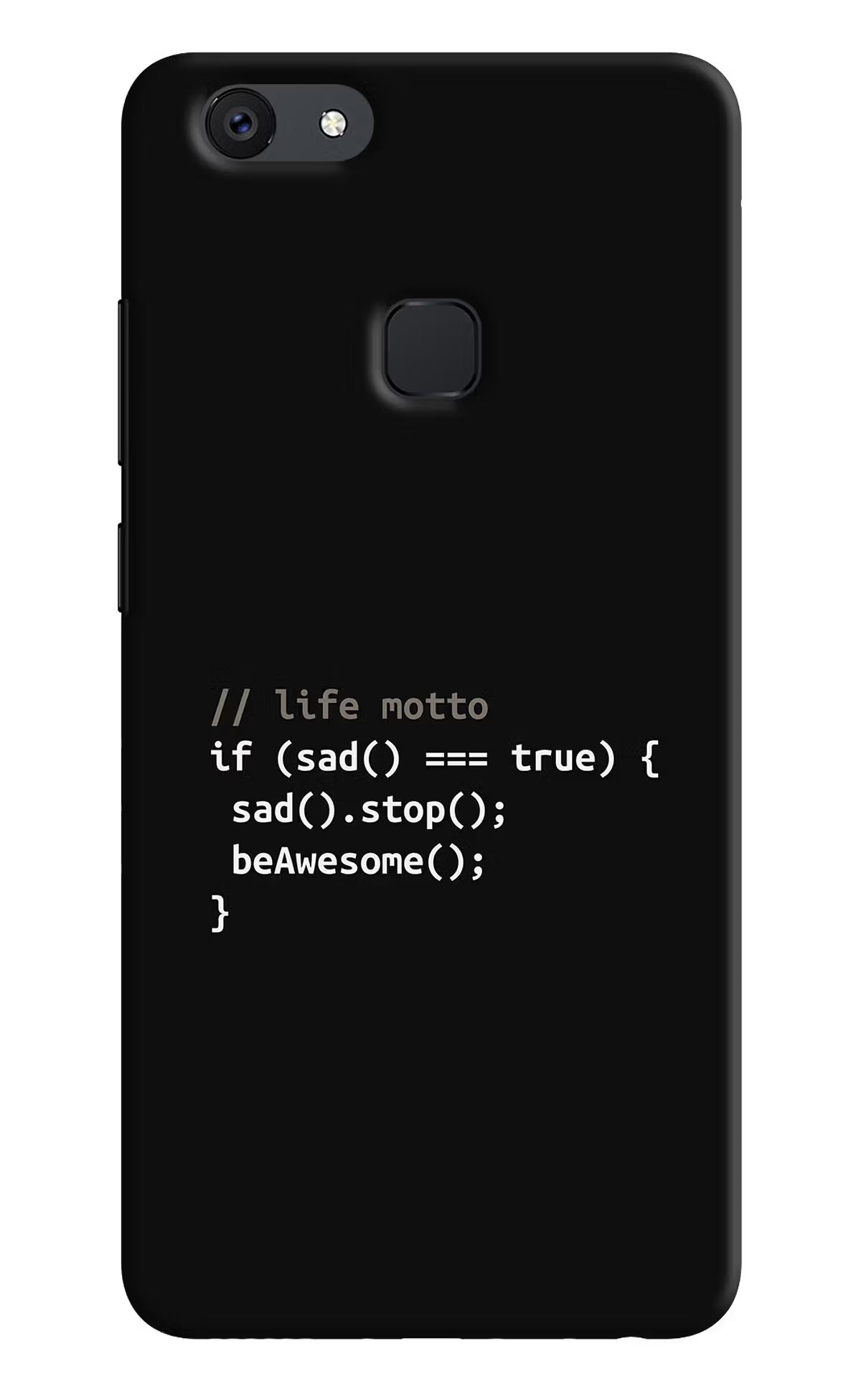 Life Motto Code Vivo V7 plus Back Cover - Life Motto Code Vivo V7 plus Hard Case Back Cover by Casekaro Life Motto Code Vivo V7 plus Hard Case Back Cover by Casekaro