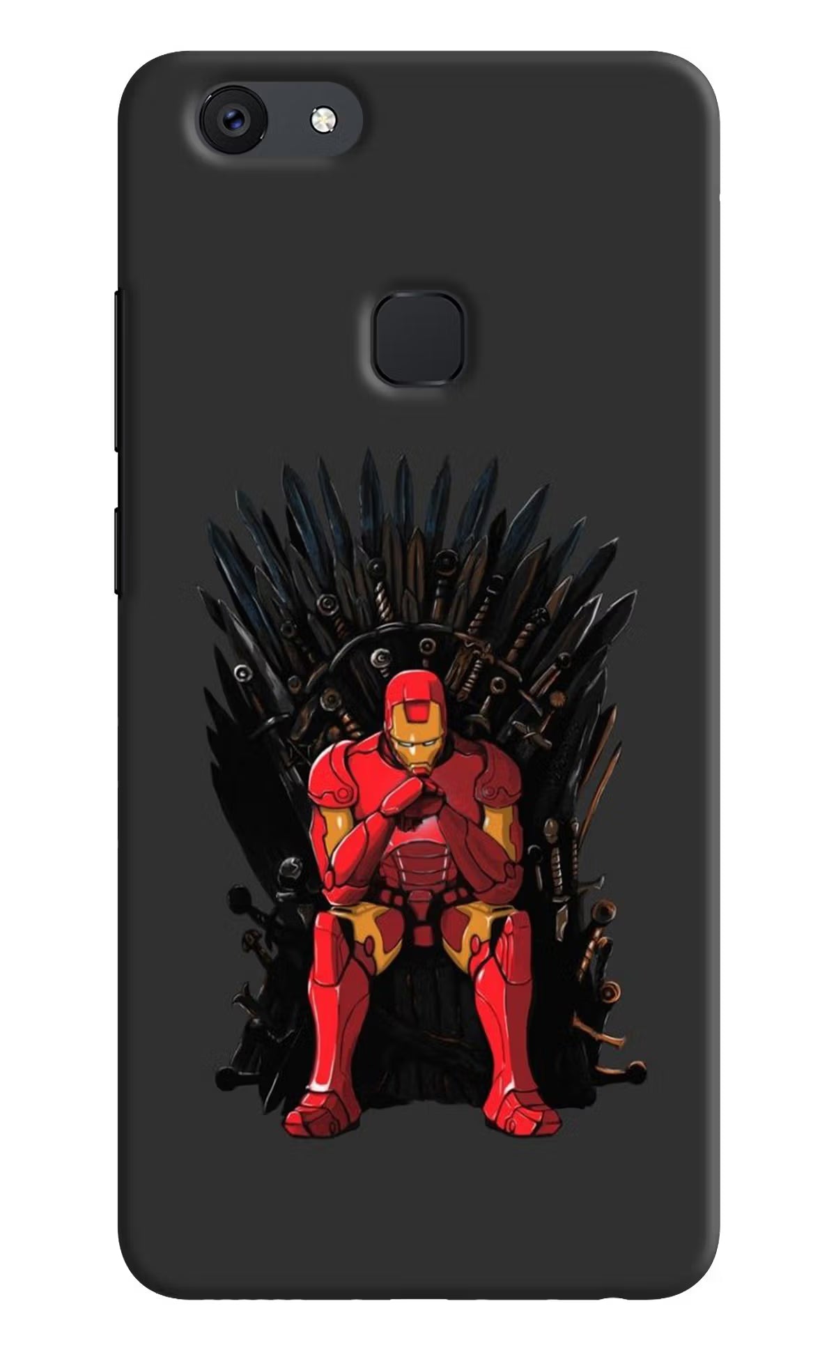 Ironman Throne Vivo V7 plus Back Cover - Ironman Throne Vivo V7 plus Hard Case Back Cover by Casekaro Ironman Throne Vivo V7 plus Hard Case Back Cover by Casekaro