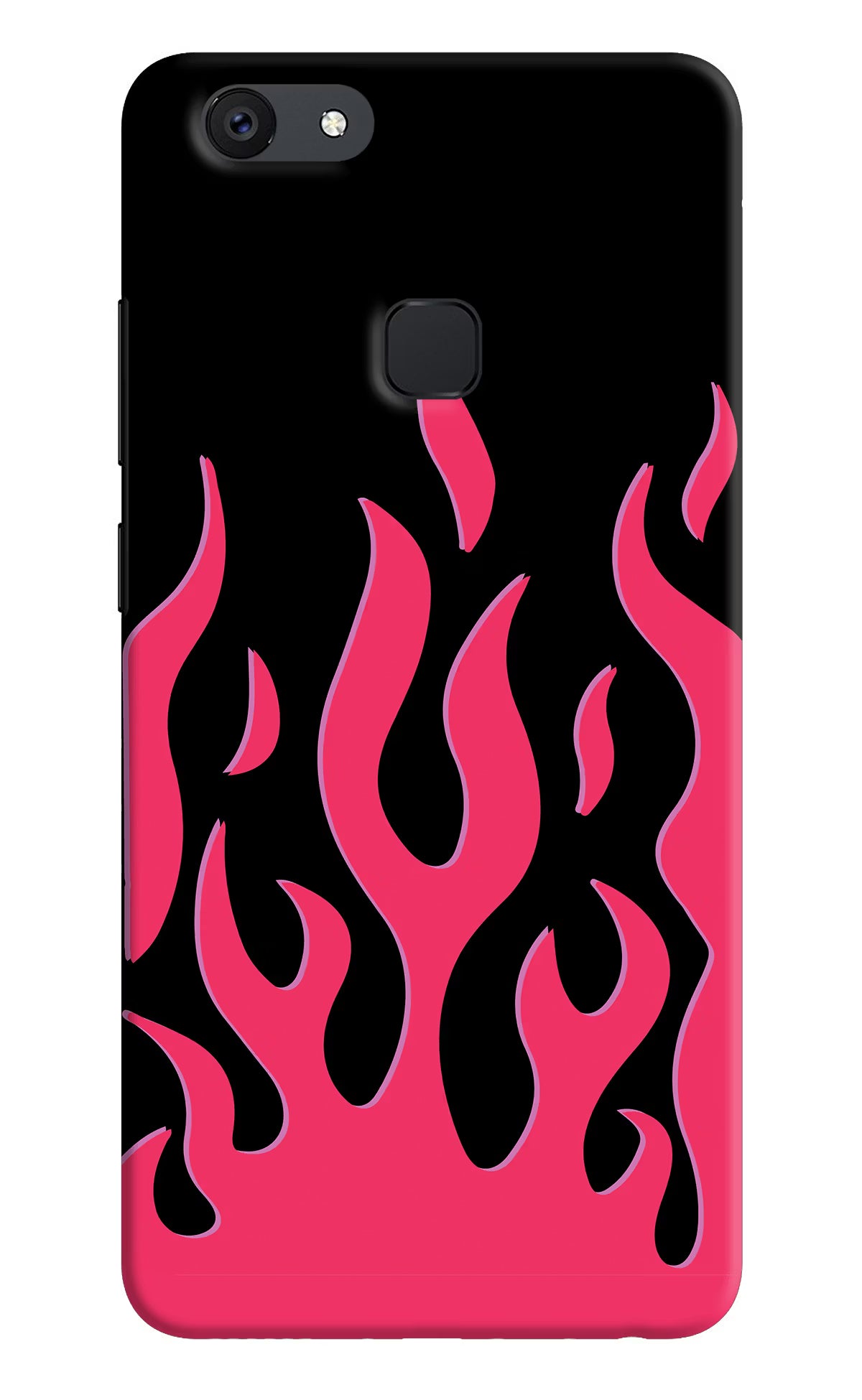 Fire Flames Vivo V7 plus Back Cover - Fire Flames Vivo V7 plus Hard Case Back Cover by Casekaro Fire Flames Vivo V7 plus Hard Case Back Cover by Casekaro