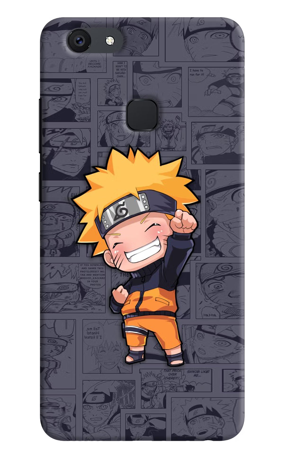 Chota Naruto Vivo V7 plus Back Cover - Chota Naruto Vivo V7 plus Hard Case Back Cover by Casekaro Chota Naruto Vivo V7 plus Hard Case Back Cover by Casekaro