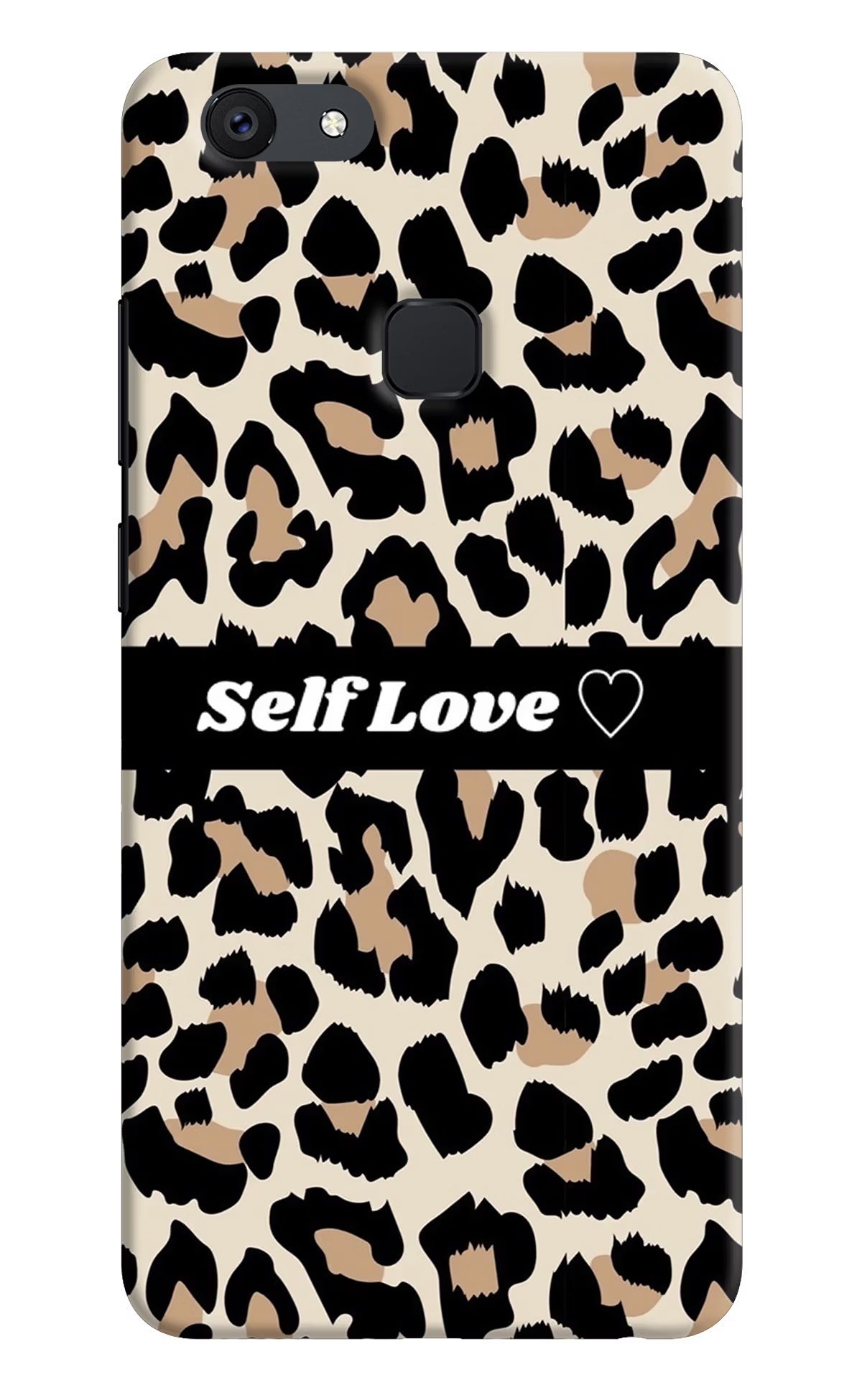 Leopard Print Self Love Vivo V7 plus Back Cover - Leopard Print Self Love Vivo V7 plus Hard Case Back Cover by Casekaro Leopard Print Self Love Vivo V7 plus Hard Case Back Cover by Casekaro