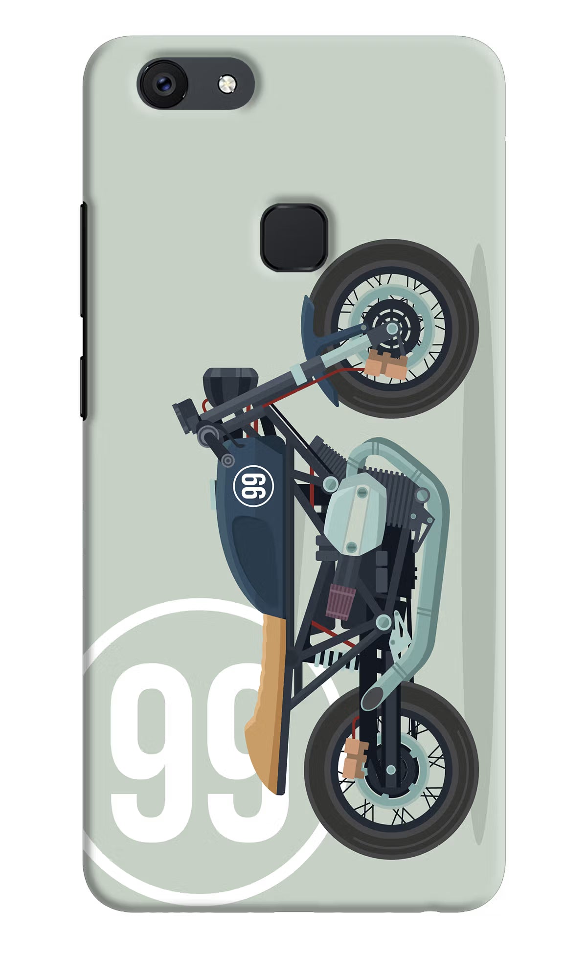 Classic Cafe Racer 99 Vivo V7 plus Back Cover - Classic Cafe Racer 99 Vivo V7 plus Hard Case Back Cover by Casekaro Classic Cafe Racer 99 Vivo V7 plus Hard Case Back Cover by Casekaro