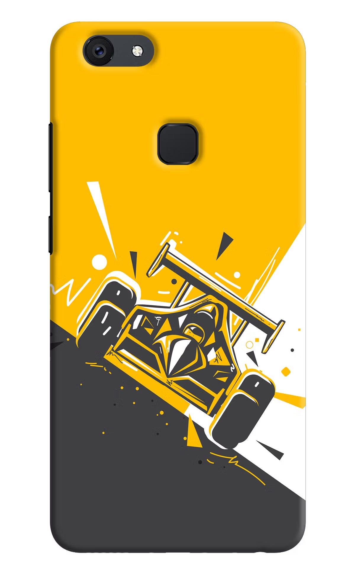 Track King Vivo V7 plus Back Cover - Track King Vivo V7 plus Hard Case Back Cover by Casekaro Track King Vivo V7 plus Hard Case Back Cover by Casekaro