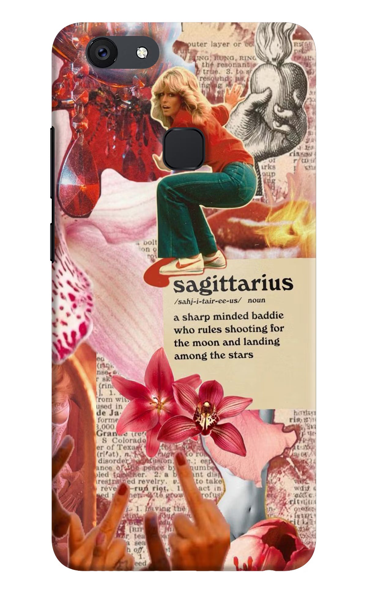 Sagittarius Zodiac Vivo V7 plus Back Cover - Sagittarius Zodiac Vivo V7 plus Hard Case Back Cover by Casekaro Sagittarius Zodiac Vivo V7 plus Hard Case Back Cover by Casekaro
