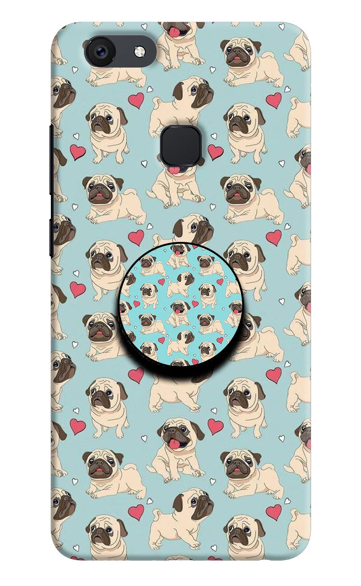 Pug Dog Vivo V7 plus Pop Case - Pug Dog Vivo V7 plus Pop Case by Casekaro Pug Dog Vivo V7 plus Pop Case by Casekaro