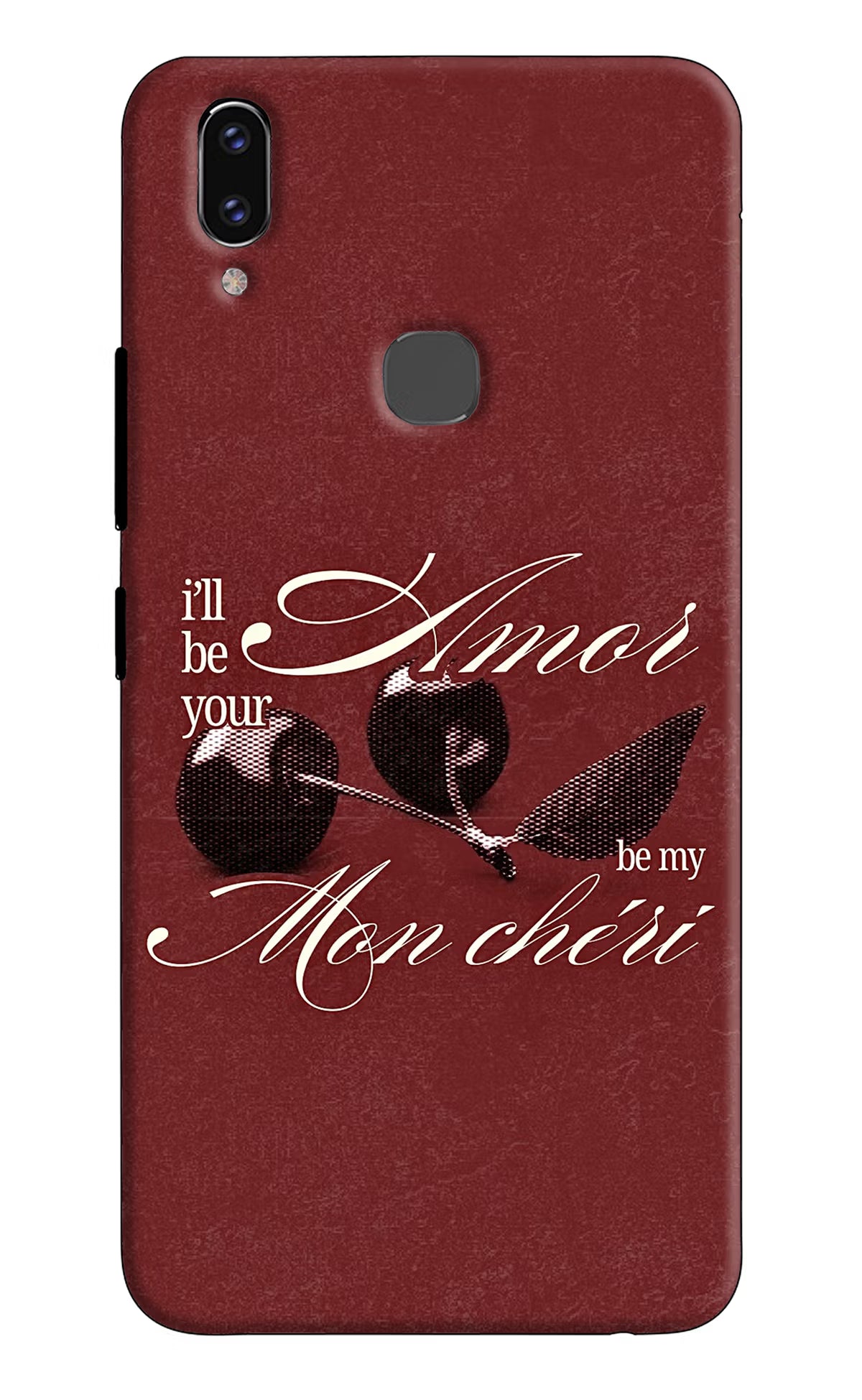 Velvet Cherry Vivo V9/V9 Pro/V9 Youth Back Cover - Velvet Cherry Vivo V9/V9 Pro/V9 Youth Back Cover Velvet Cherry Vivo V9/V9 Pro/V9 Youth Back Cover