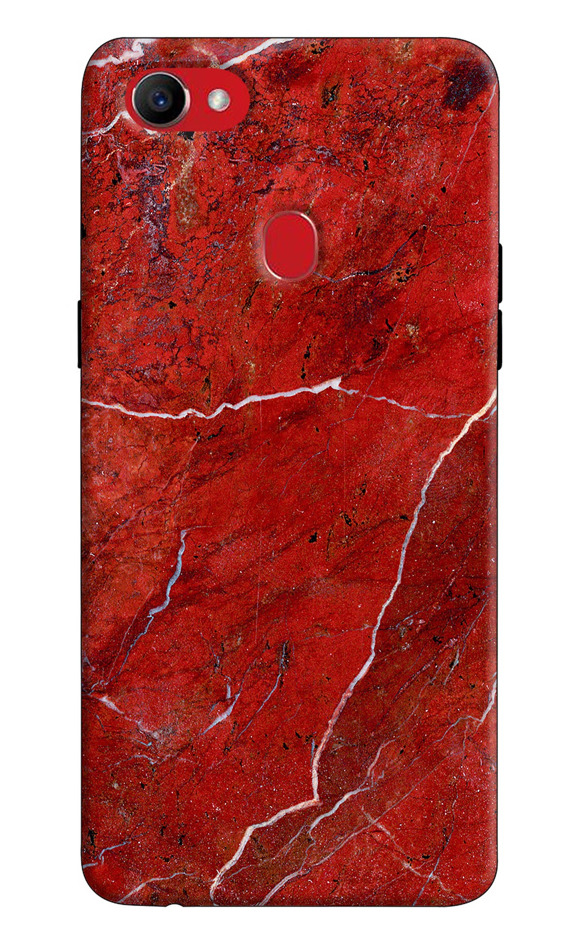 Red Marble Design Oppo F7 Back Cover - Red Marble Design Oppo F7 Hard Case Back Cover by Casekaro Red Marble Design Oppo F7 Hard Case Back Cover by Casekaro