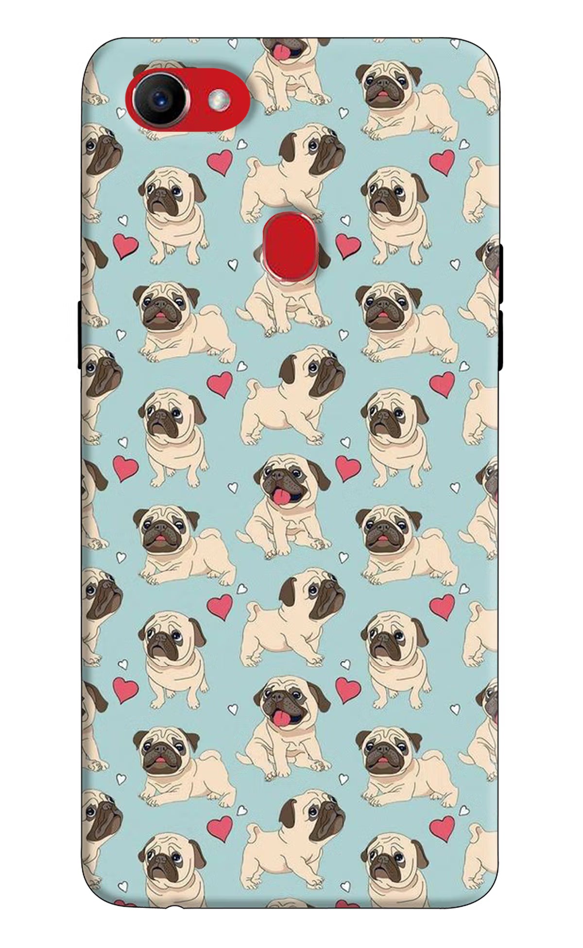 Pug Dog Oppo F7 Back Cover - Pug Dog Oppo F7 Hard Case Back Cover by Casekaro Pug Dog Oppo F7 Hard Case Back Cover by Casekaro