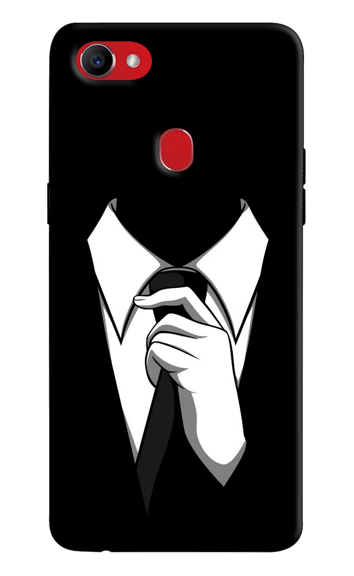 Black Tie Oppo F7 Back Cover - Black Tie Oppo F7 Hard Case Back Cover by Casekaro Black Tie Oppo F7 Hard Case Back Cover by Casekaro