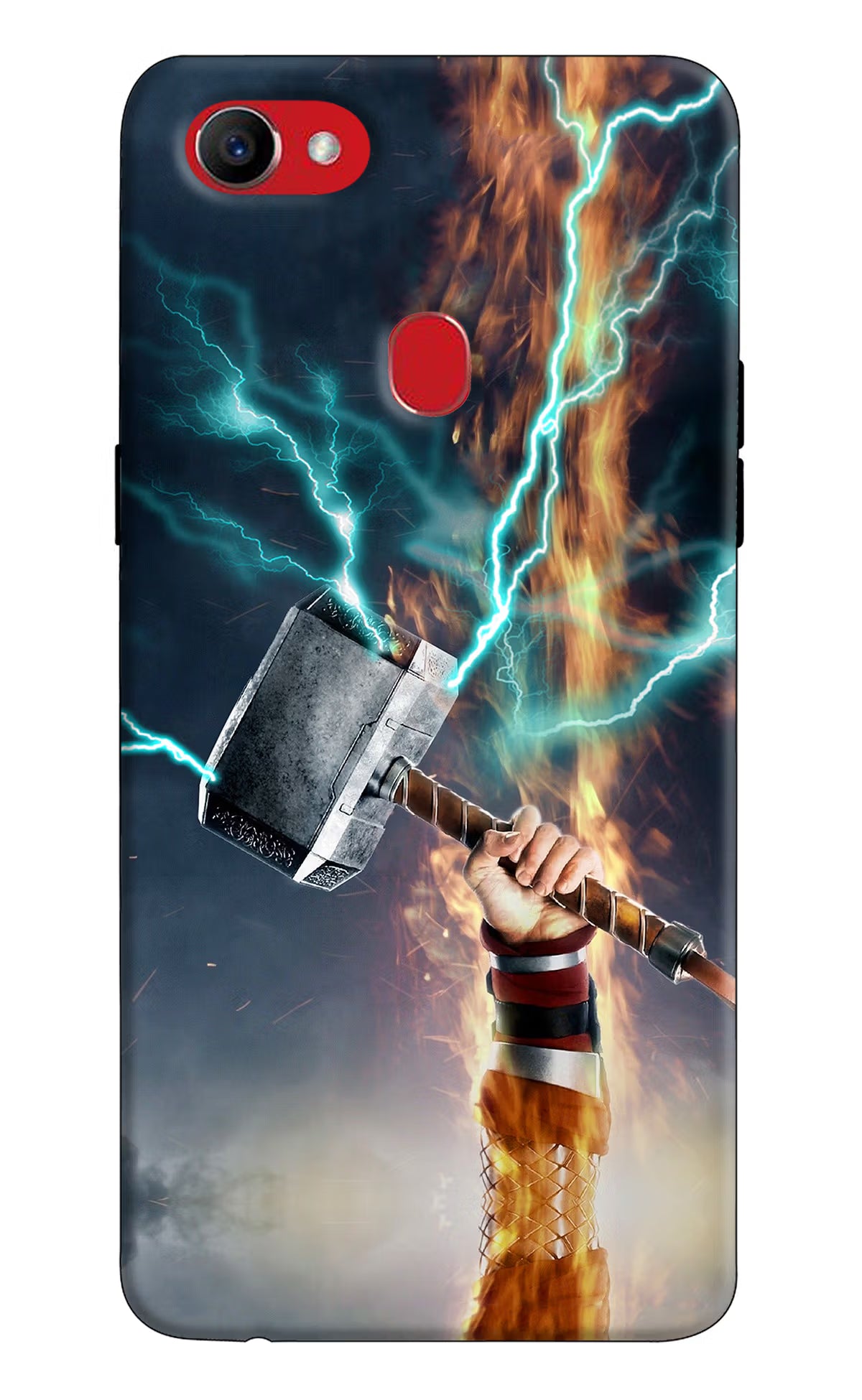 Thor Hammer Mjolnir Oppo F7 Back Cover - Thor Hammer Mjolnir Oppo F7 Hard Case Back Cover by Casekaro Thor Hammer Mjolnir Oppo F7 Hard Case Back Cover by Casekaro