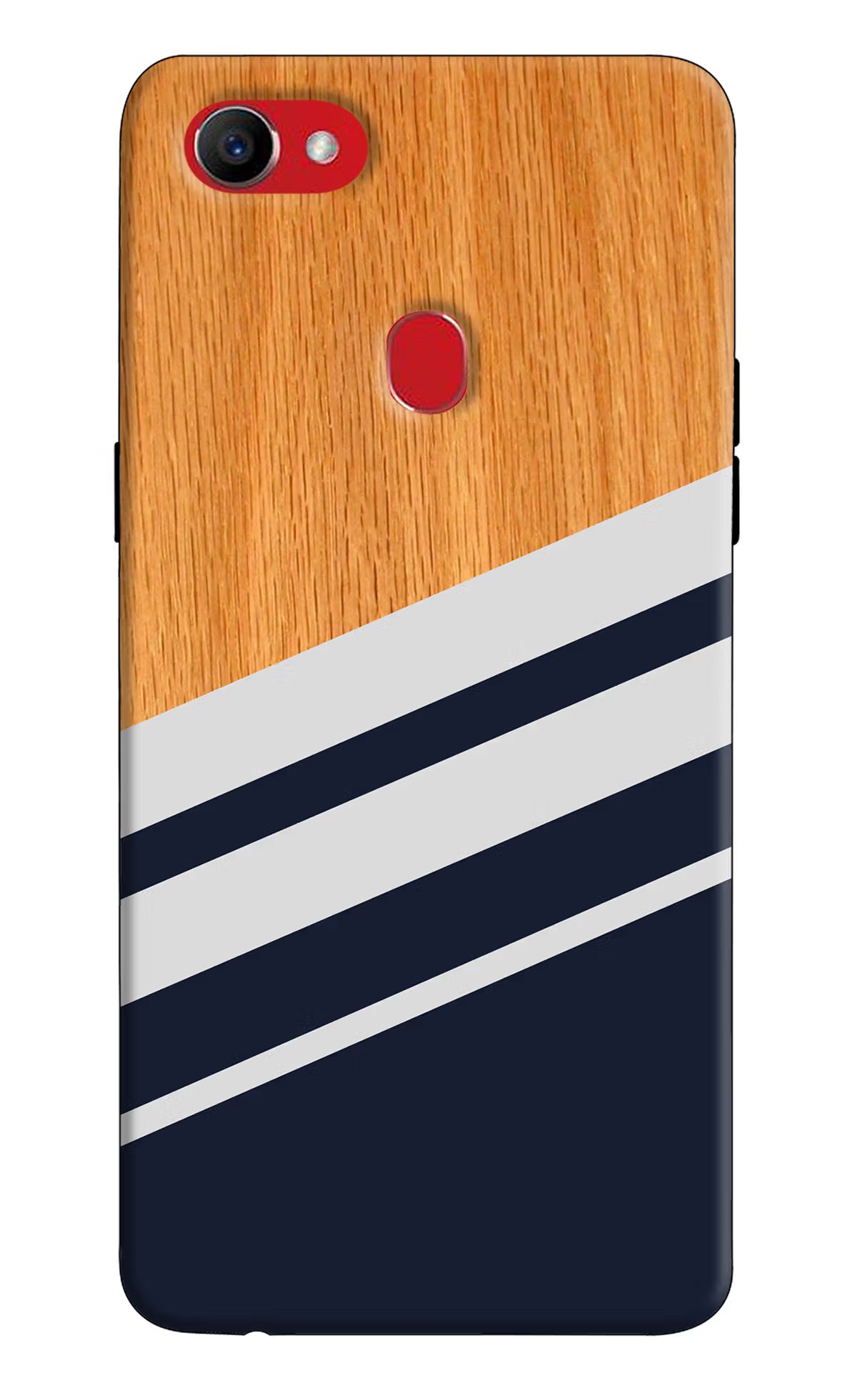 Blue and white wooden Oppo F7 Back Cover - Blue and white wooden Oppo F7 Hard Case Back Cover by Casekaro Blue and white wooden Oppo F7 Hard Case Back Cover by Casekaro