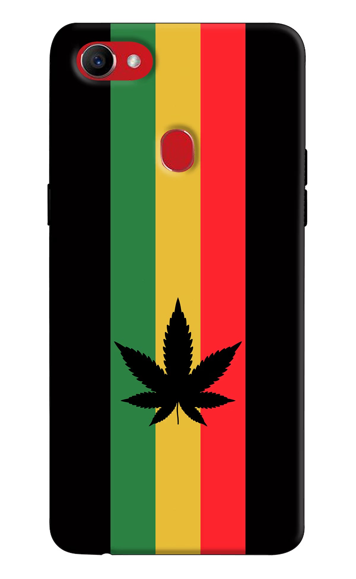 Weed Flag Oppo F7 Back Cover - Weed Flag Oppo F7 Hard Case Back Cover by Casekaro Weed Flag Oppo F7 Hard Case Back Cover by Casekaro
