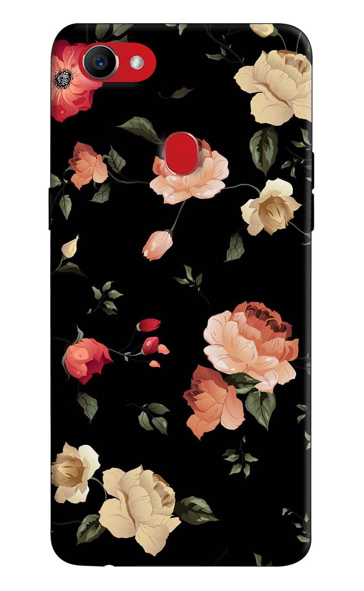 Flowers Oppo F7 Back Cover - Flowers Oppo F7 Hard Case Back Cover by Casekaro Flowers Oppo F7 Hard Case Back Cover by Casekaro