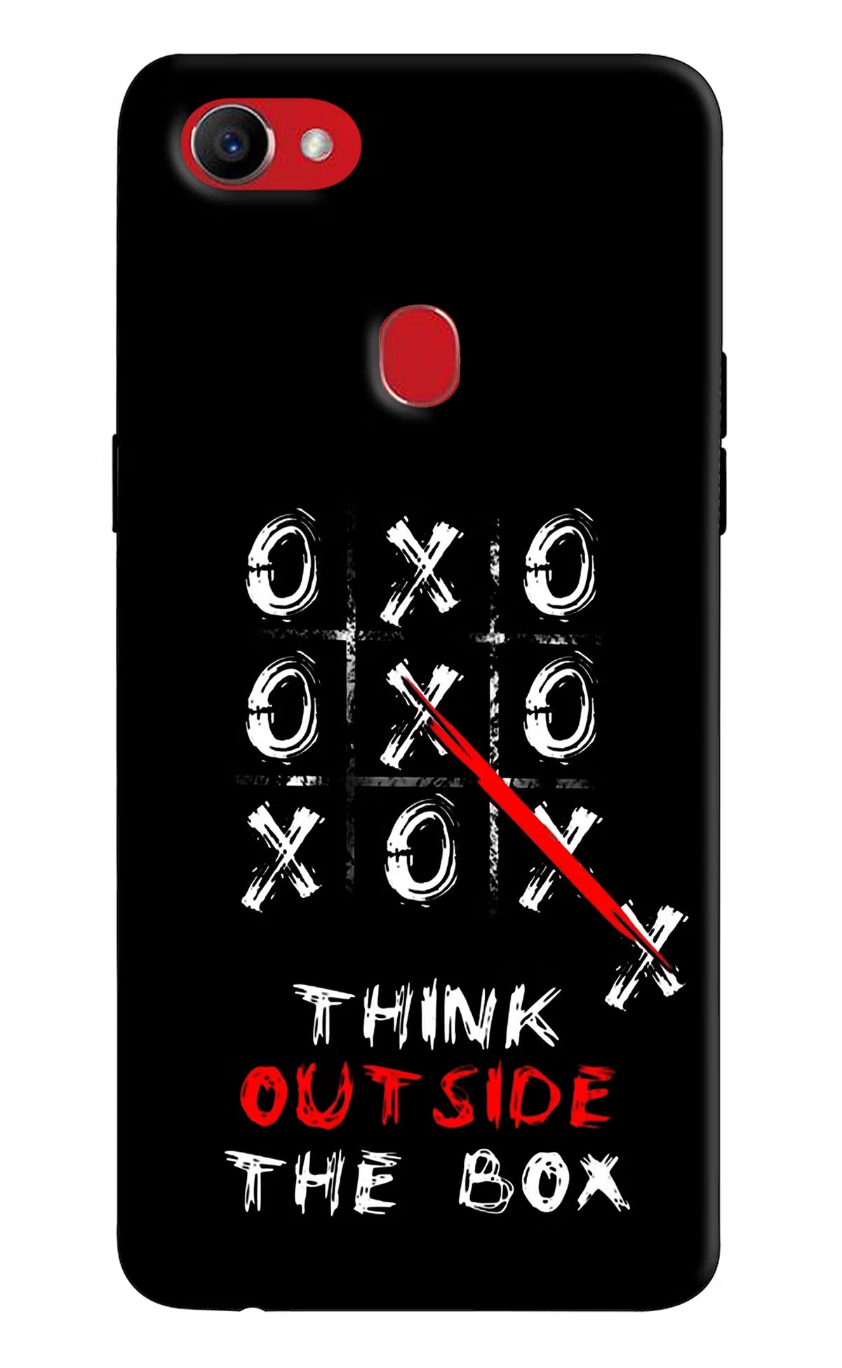 Think out of the BOX Oppo F7 Back Cover - Think out of the BOX Oppo F7 Hard Case Back Cover by Casekaro Think out of the BOX Oppo F7 Hard Case Back Cover by Casekaro