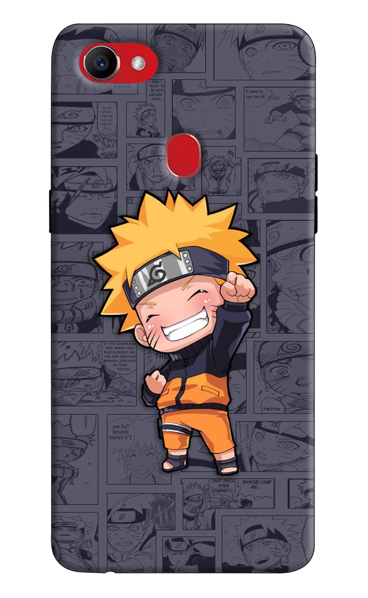 Chota Naruto Oppo F7 Back Cover - Chota Naruto Oppo F7 Hard Case Back Cover by Casekaro Chota Naruto Oppo F7 Hard Case Back Cover by Casekaro