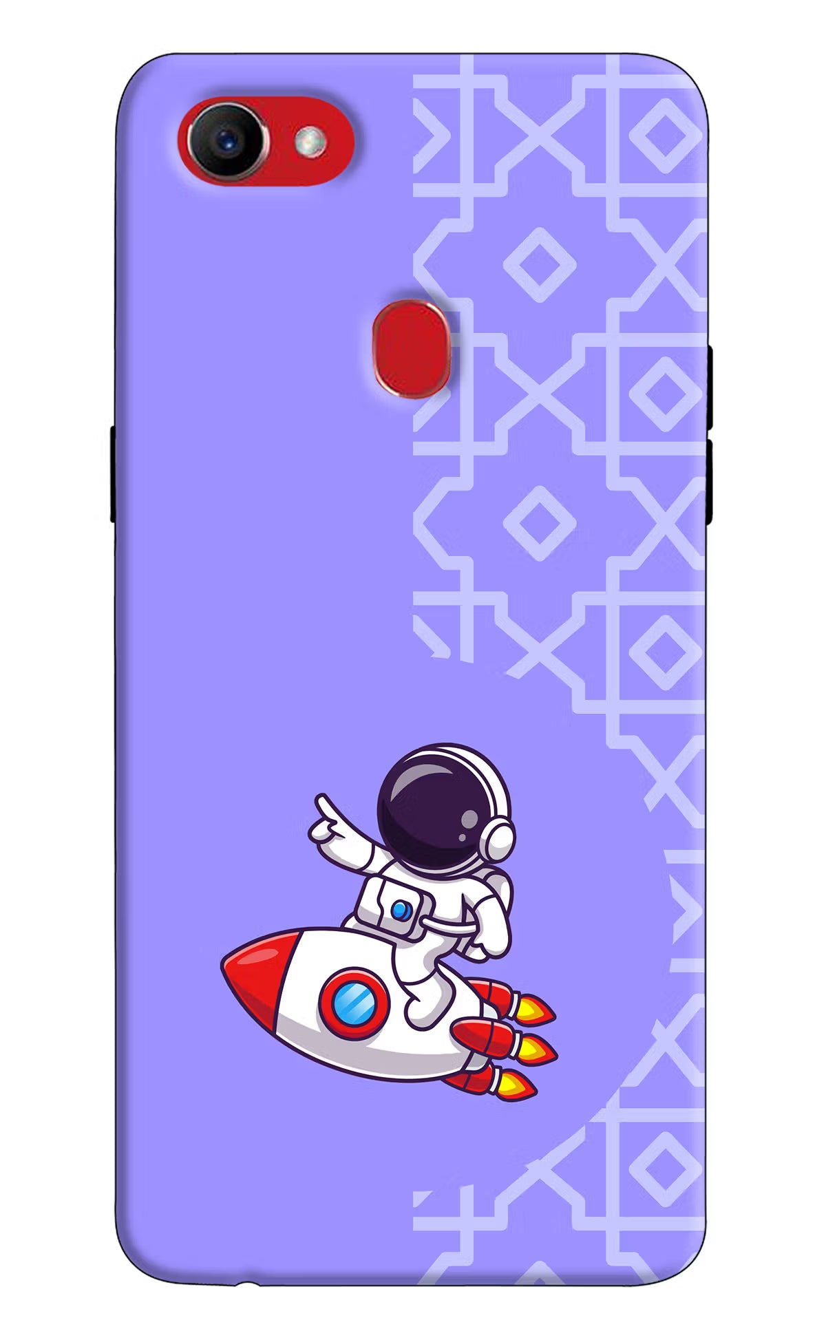 Cute Astronaut Oppo F7 Back Cover - Cute Astronaut Oppo F7 Hard Case Back Cover by Casekaro Cute Astronaut Oppo F7 Hard Case Back Cover by Casekaro