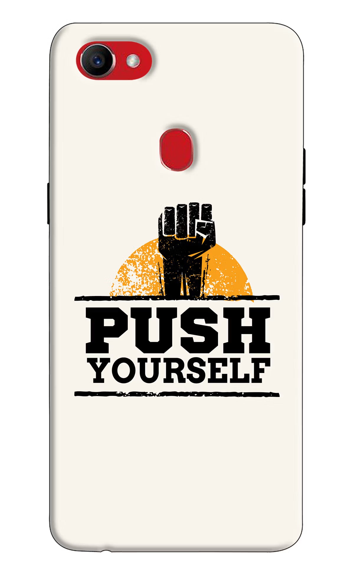 Push Yourself Oppo F7 Back Cover - Push Yourself Oppo F7 Hard Case Back Cover by Casekaro Push Yourself Oppo F7 Hard Case Back Cover by Casekaro