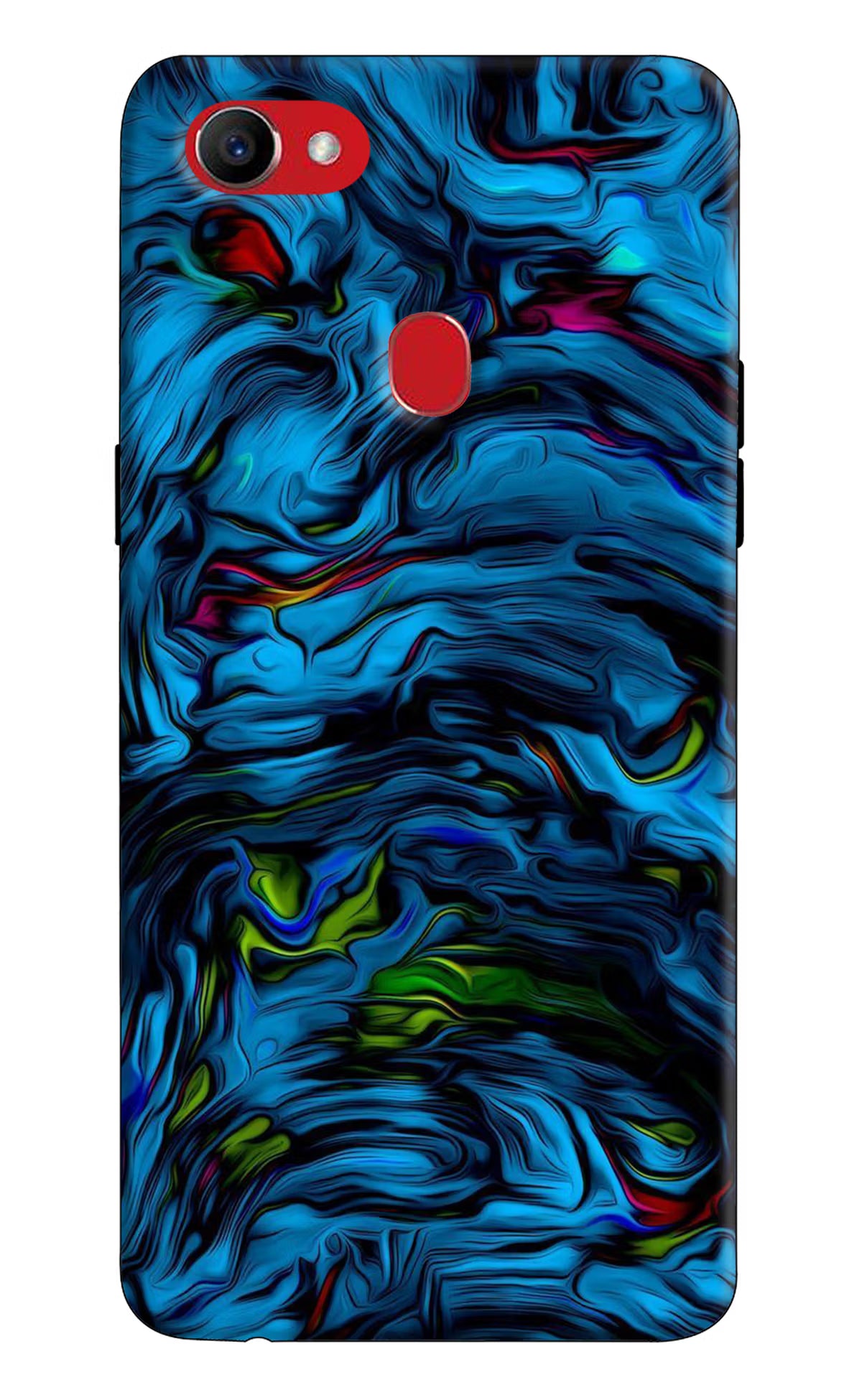Dark Blue Abstract Oppo F7 Back Cover - Dark Blue Abstract Oppo F7 Hard Case Back Cover by Casekaro Dark Blue Abstract Oppo F7 Hard Case Back Cover by Casekaro