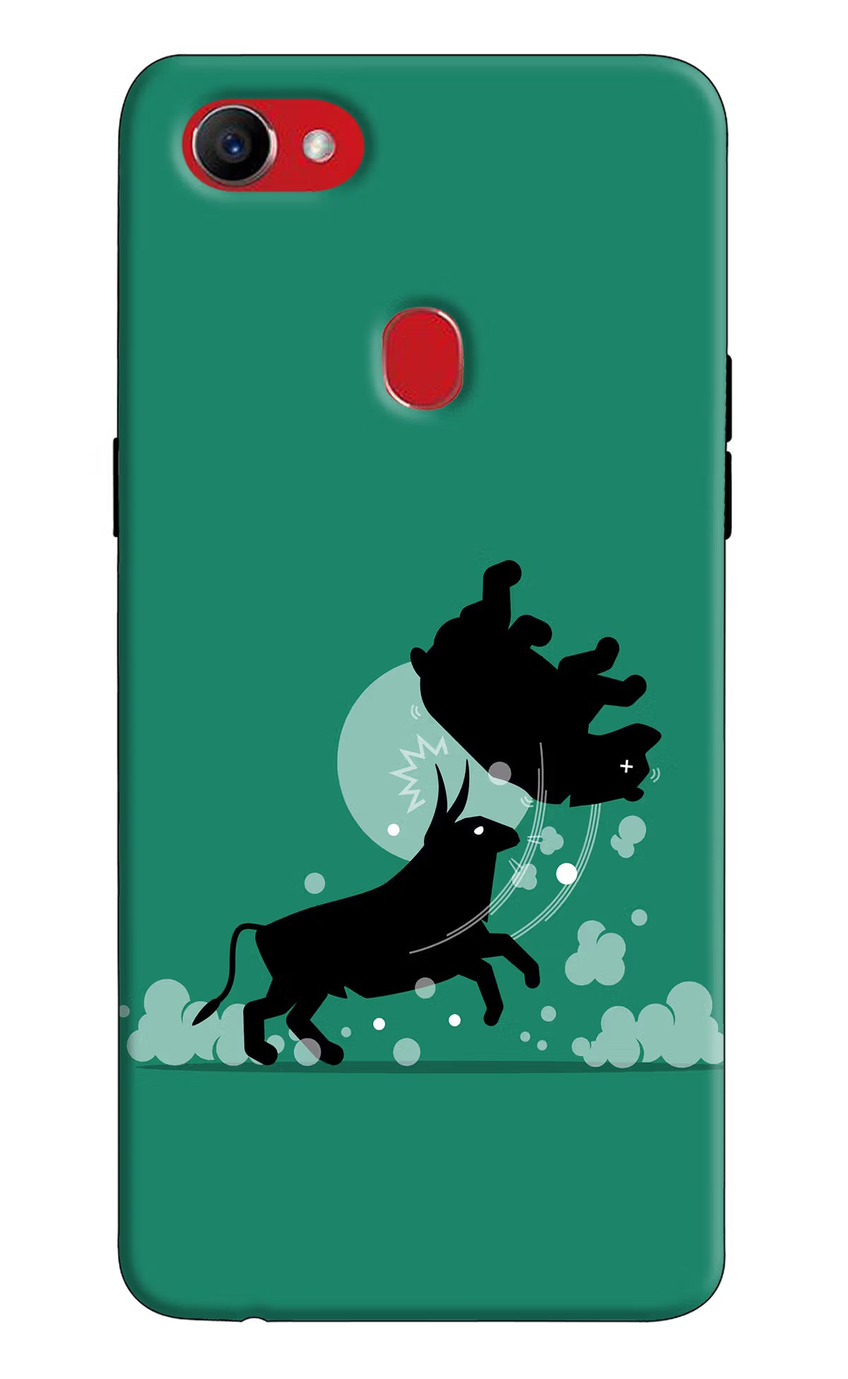 Bull Conqueror Oppo F7 Back Cover - Bull Conqueror Oppo F7 Hard Case Back Cover by Casekaro Bull Conqueror Oppo F7 Hard Case Back Cover by Casekaro