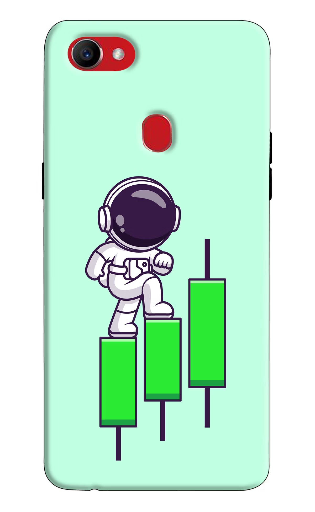 Astronaut Trader Oppo F7 Back Cover - Astronaut Trader Oppo F7 Hard Case Back Cover by Casekaro Astronaut Trader Oppo F7 Hard Case Back Cover by Casekaro