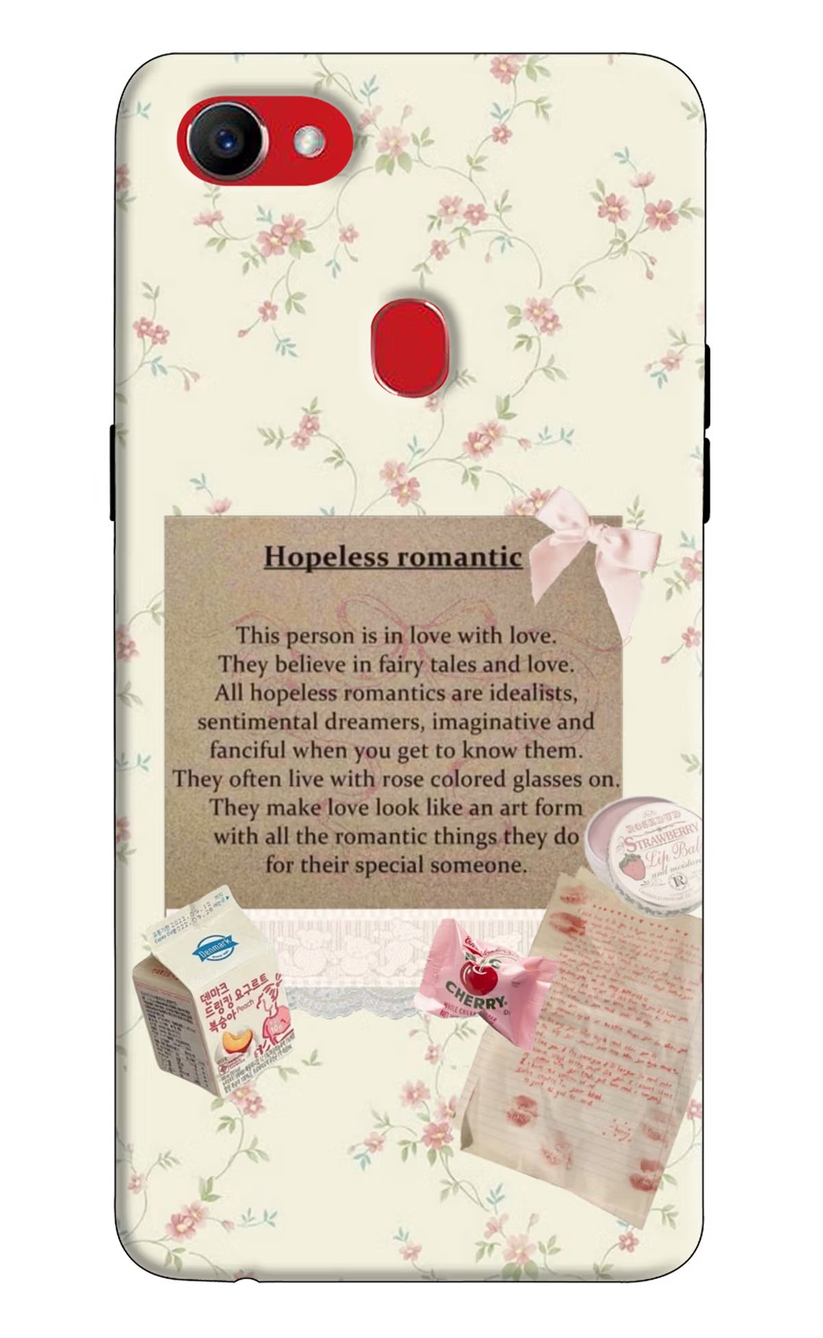 Hopeless Romantic Oppo F7 Back Cover - Hopeless Romantic Oppo F7 Hard Case Back Cover by Casekaro Hopeless Romantic Oppo F7 Hard Case Back Cover by Casekaro